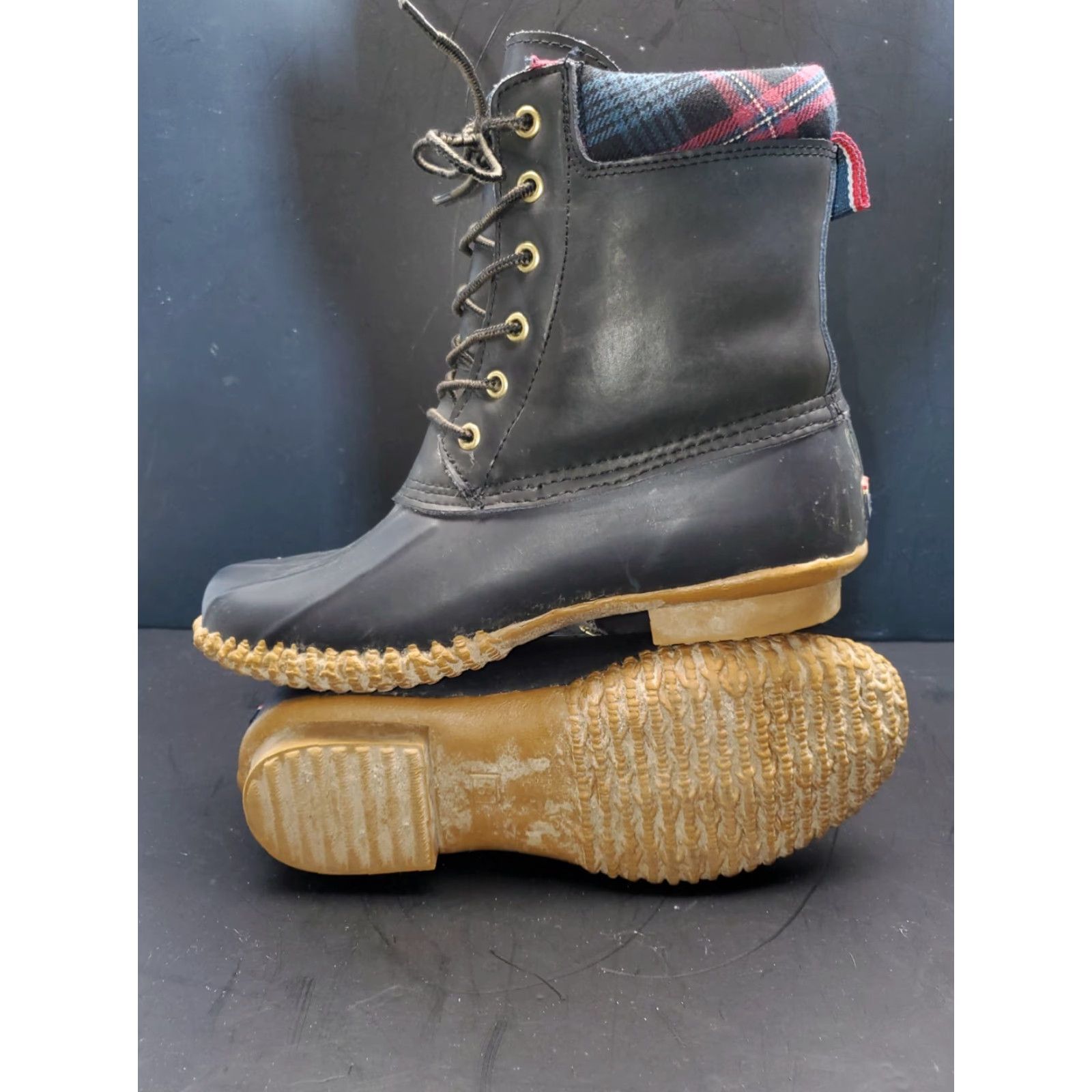 Tommy Hilfiger Tommy Hilfiger Women's Lace-Up Waterproof Rain Snow Duck Boots 8 Russell Size US 8 / IT 38 - 5 Thumbnail