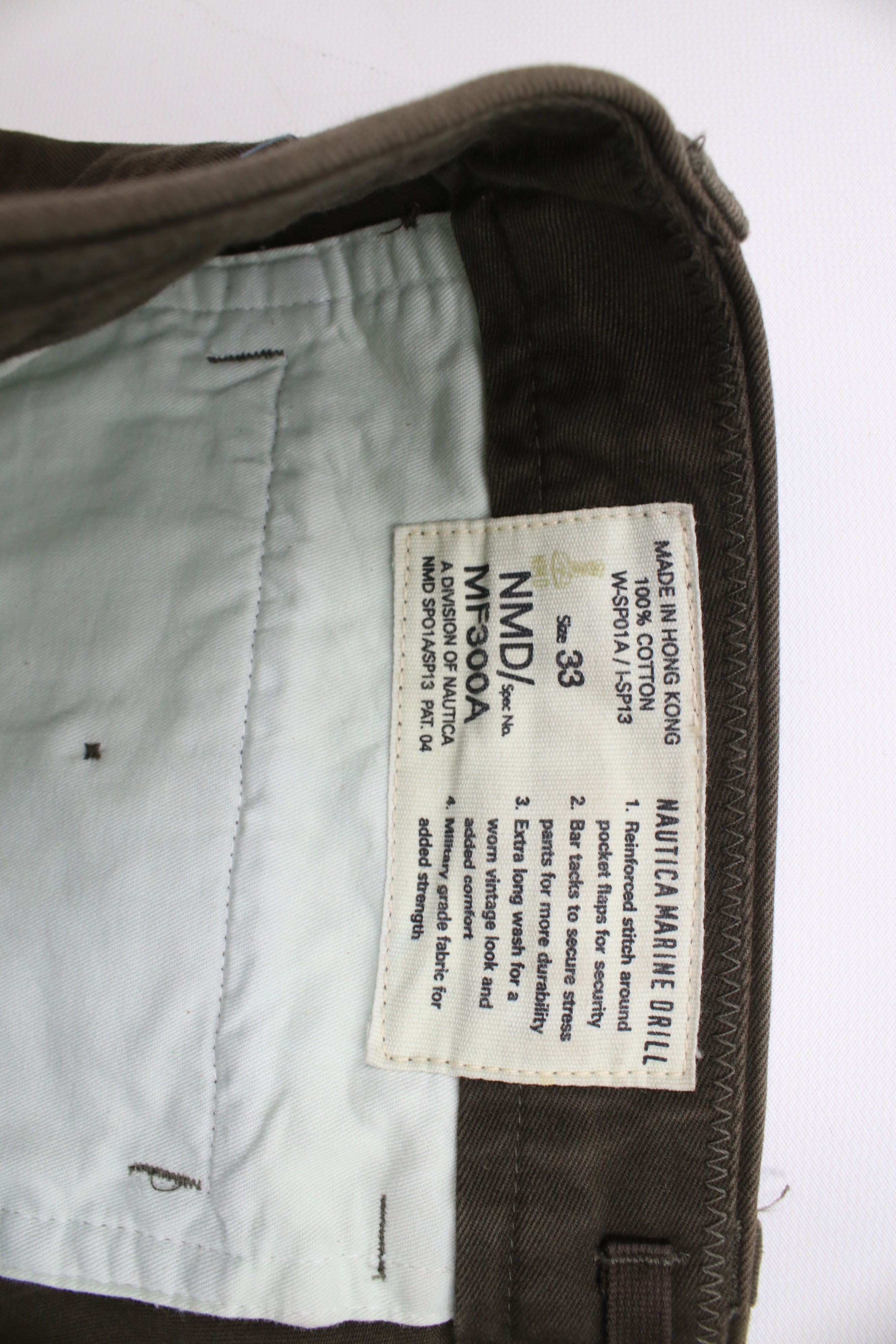 Nautica × Vintage Vintage 90s Nautica Marine Drill Heavyweight Chino Pants Size US 33 - 9 Thumbnail