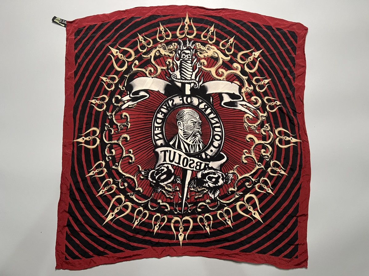 Jean Paul Gaultier Vintage JPG Absolut Country Of Sweden Silk Scarf Size ONE SIZE - 1 Thumbnail