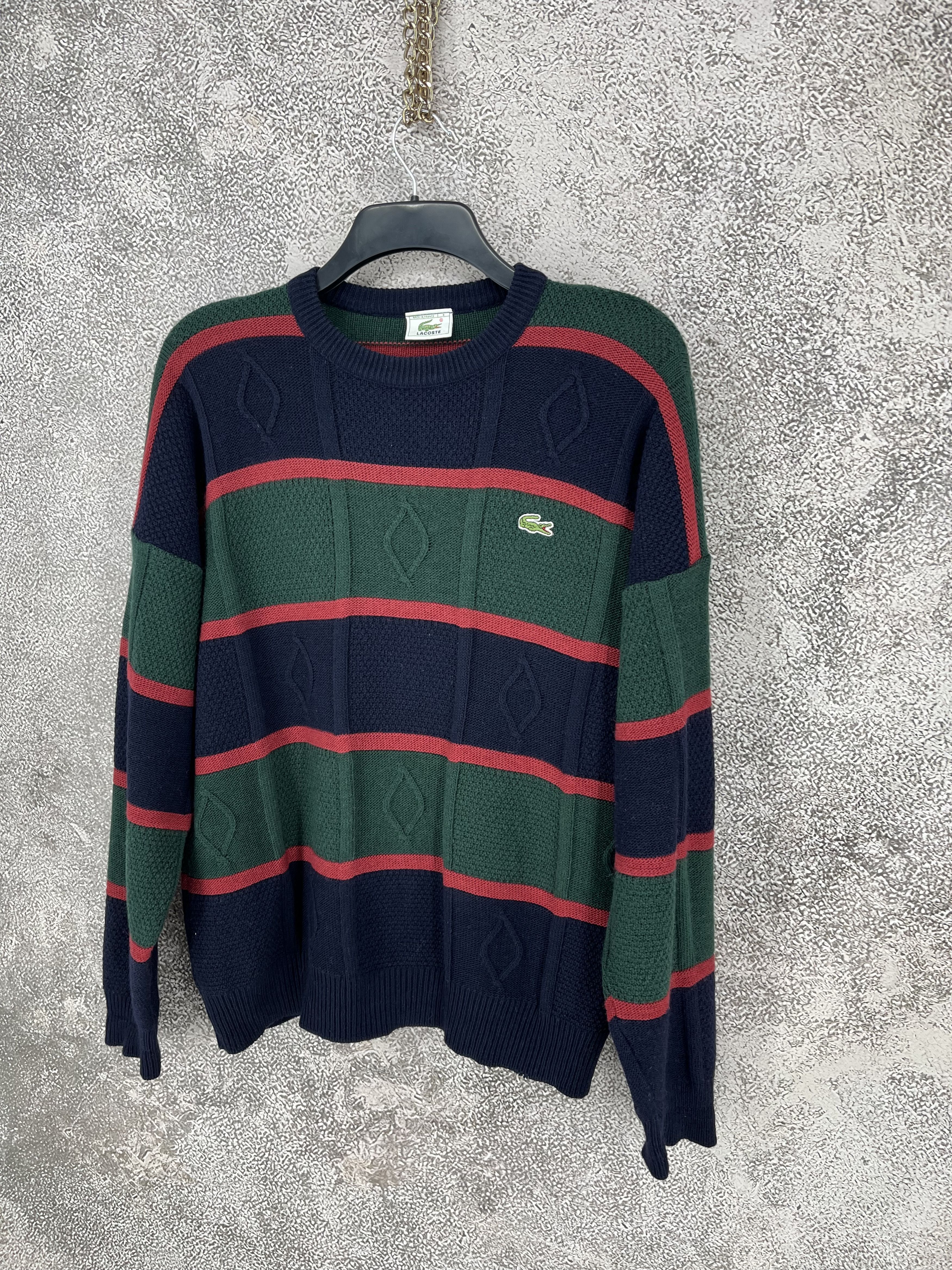 Lacoste Vintage 90S Chemise Lacoste Knitted Sweatshirt Size US M / EU 48-50 / 2 - 3 Thumbnail