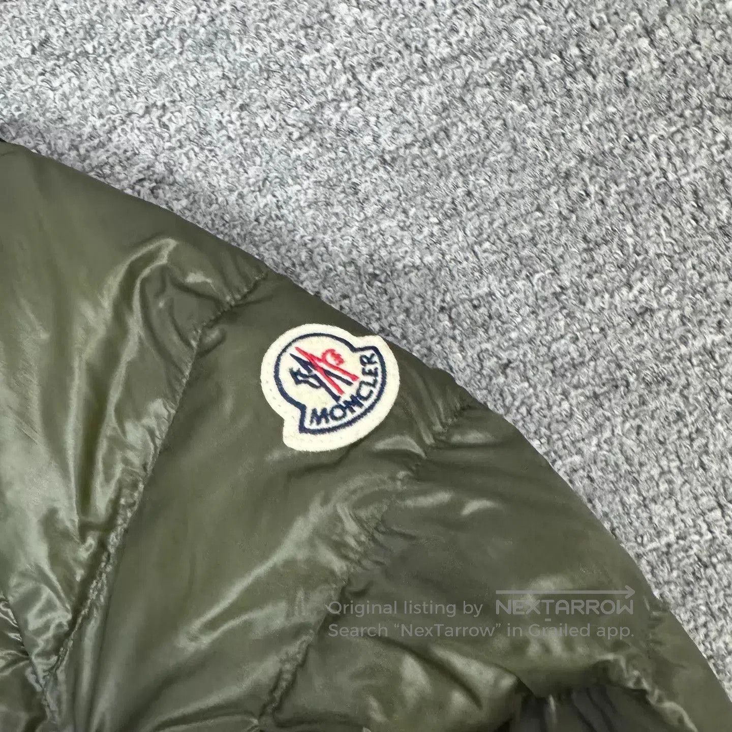 Moncler Green Quilted Puffer Jacket Size L. Size US L / EU 52-54 / 3 - 5 Thumbnail
