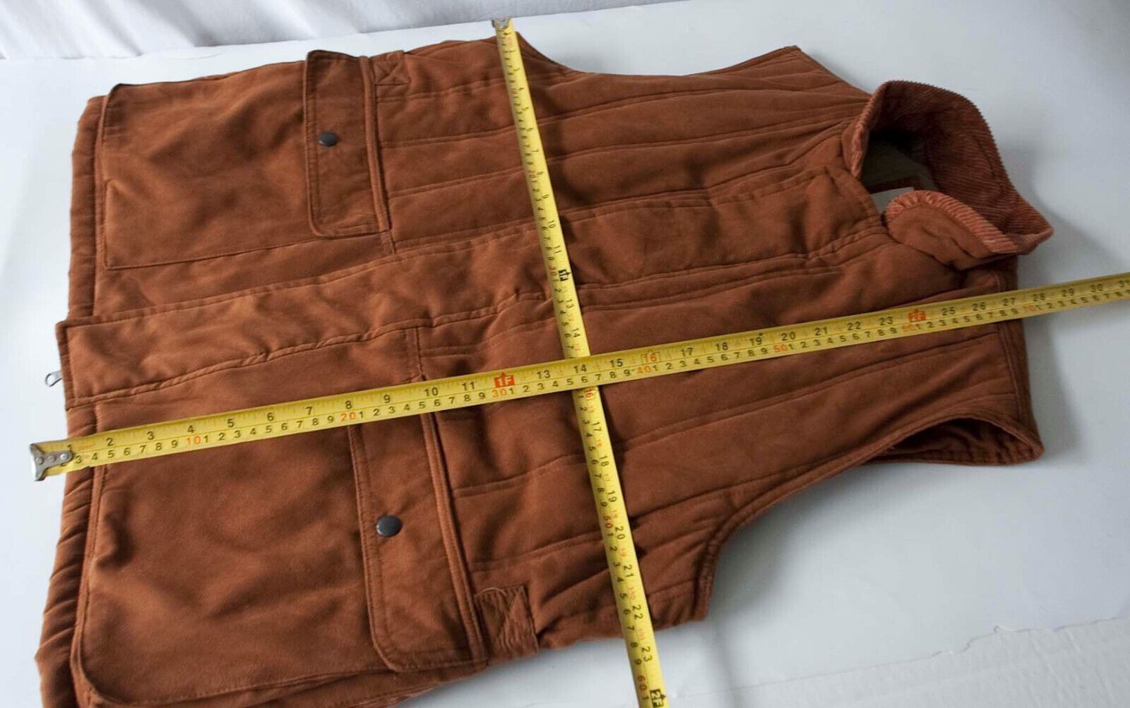 Orvis Orvis Vest Faux Brown Rust Suede Men L Corduroy Trim Jacket Size US L / EU 52-54 / 3 - 5 Thumbnail