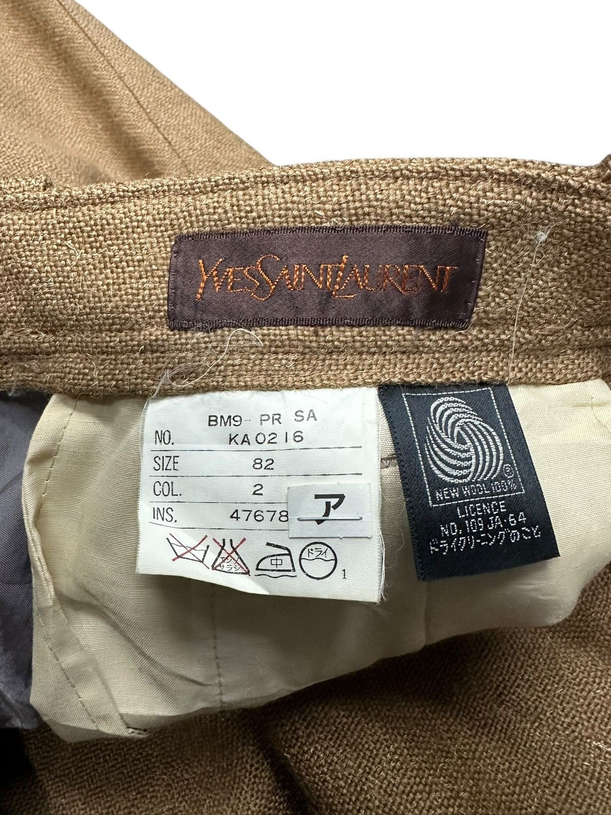Yves Saint Laurent Vintage 90s Yves Saint Laurent Wool Pant Size US 31 - 5 Thumbnail