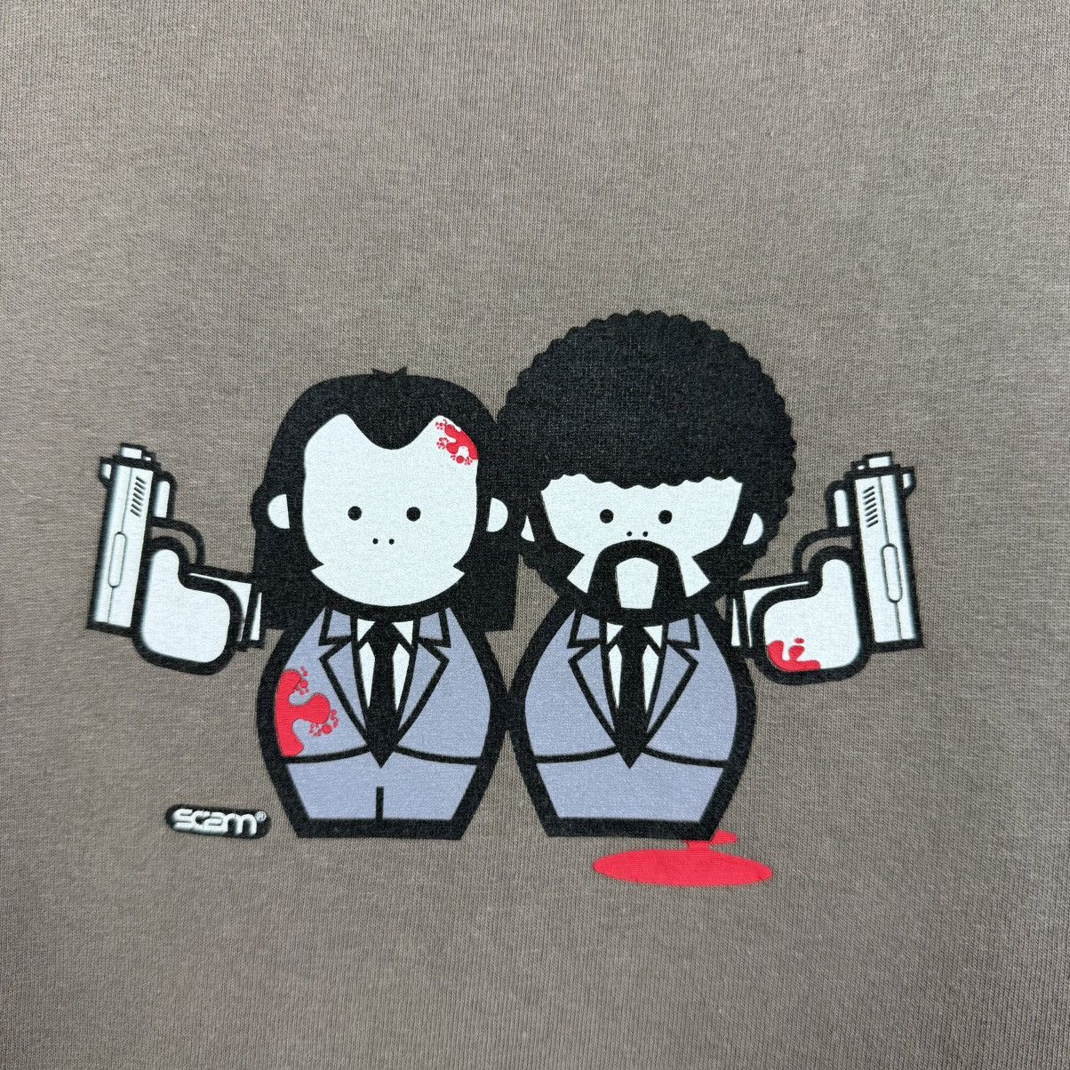 Vintage Vintage Pulp Fiction Brown T-Shirt Scam Size US M / EU 48-50 / 2 - 3 Thumbnail