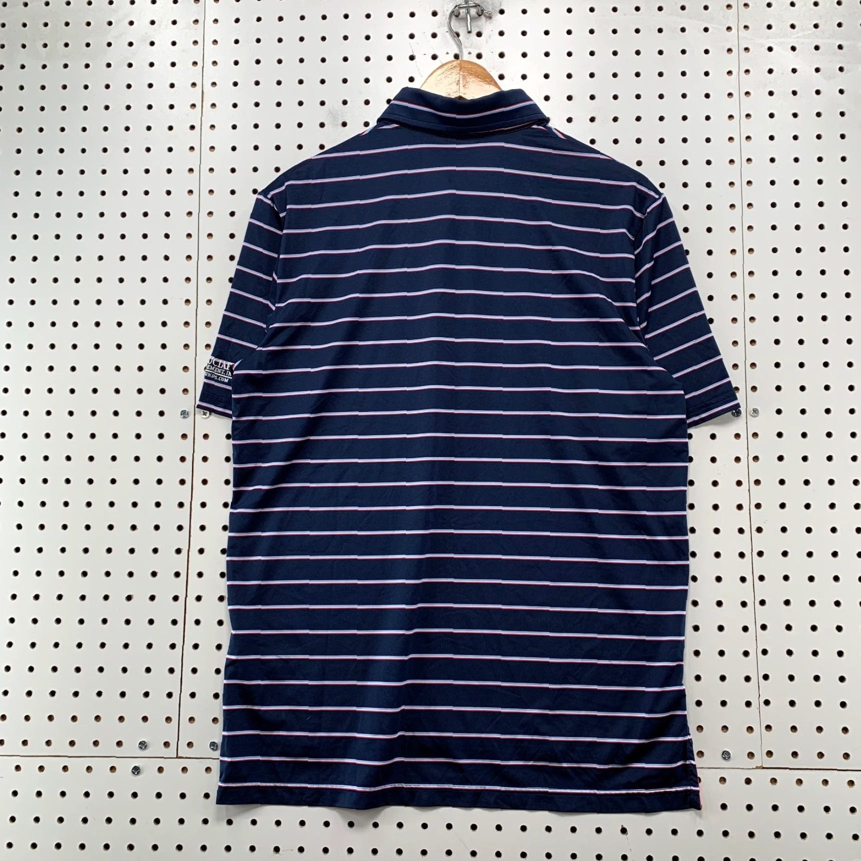 RLX Ralph Lauren RLX Ralph Lauren Polo Shirt Mens Medium Blue Striped 2020 Ryder Cup Whistling Size US M / EU 48-50 / 2 - 2 Thumbnail