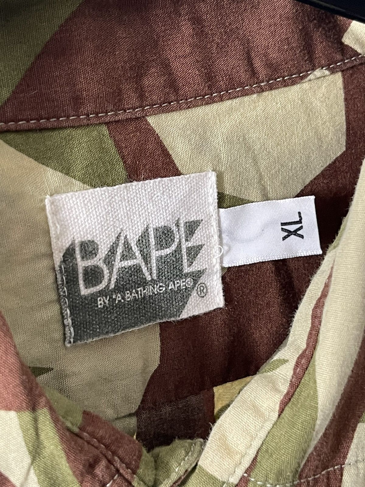 Bape OG Bape Tribal Camo Longsleeve Button Shirt Size US XL / EU 56 / 4 - 9 Thumbnail