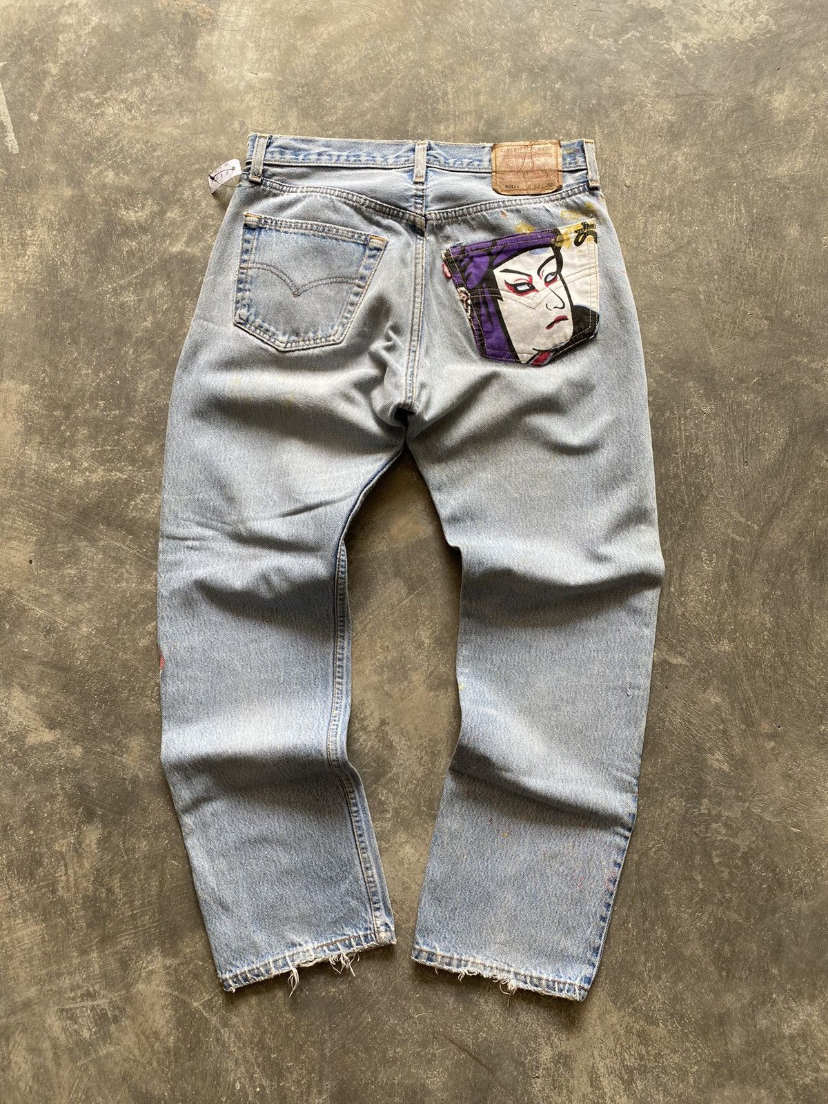 Jean × Levi's × Vintage Vintage Levi’s 501 Distressed Sick Jeans Faded Pants Rusty Size US 30 / EU 46 - 1 Thumbnail