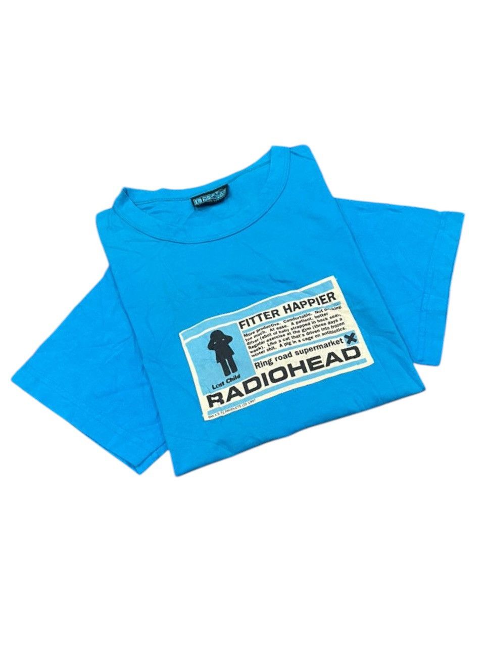 Vintage VTG 1997 Radiohead Fitter Happier Band Tee Size US L / EU 52-54 / 3 - 10 Thumbnail