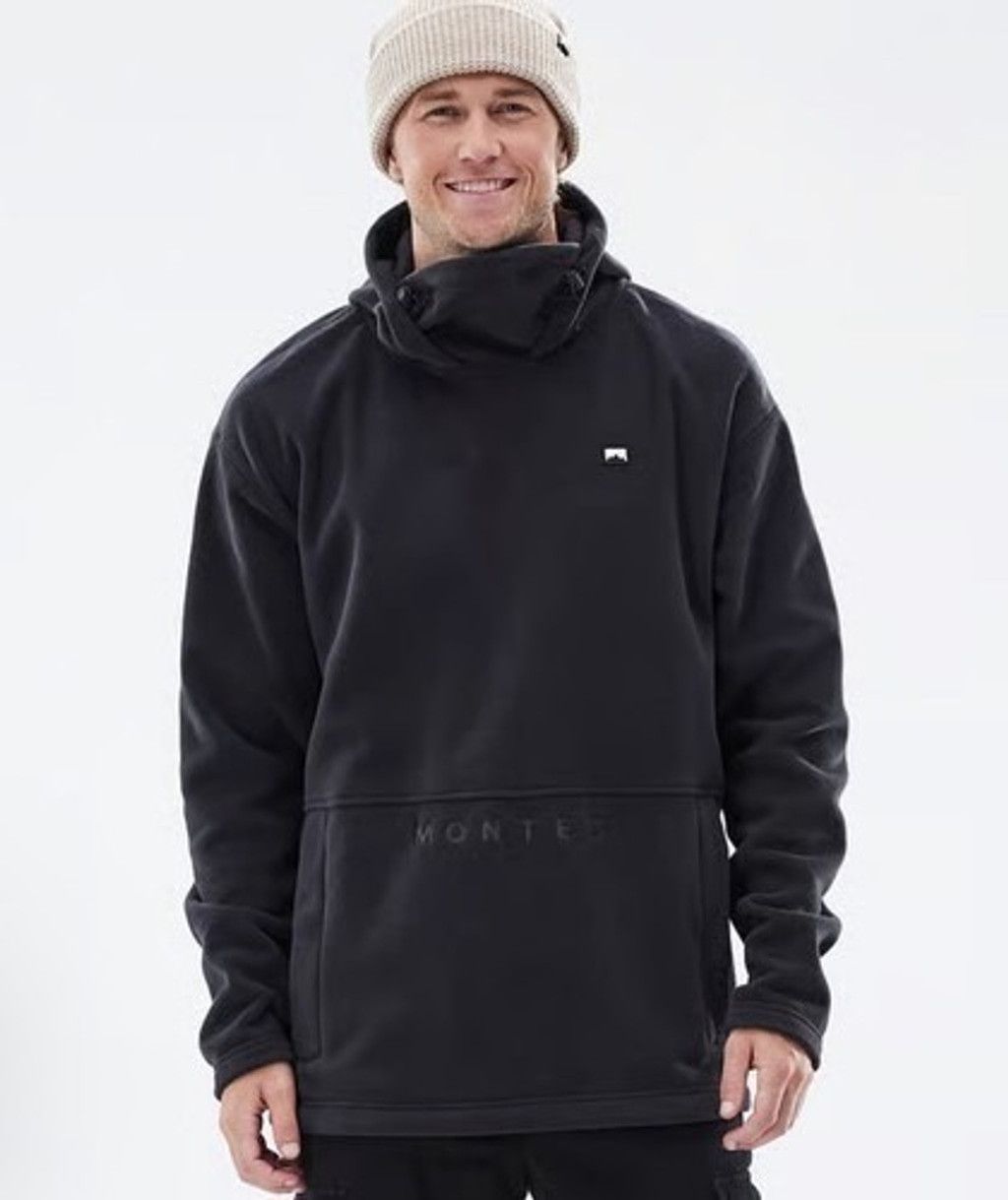 Montecore Montec Delta Hood Black Long Sl Fleece Hoodie Pullover Men L Size US L / EU 52-54 / 3 - 8 Thumbnail