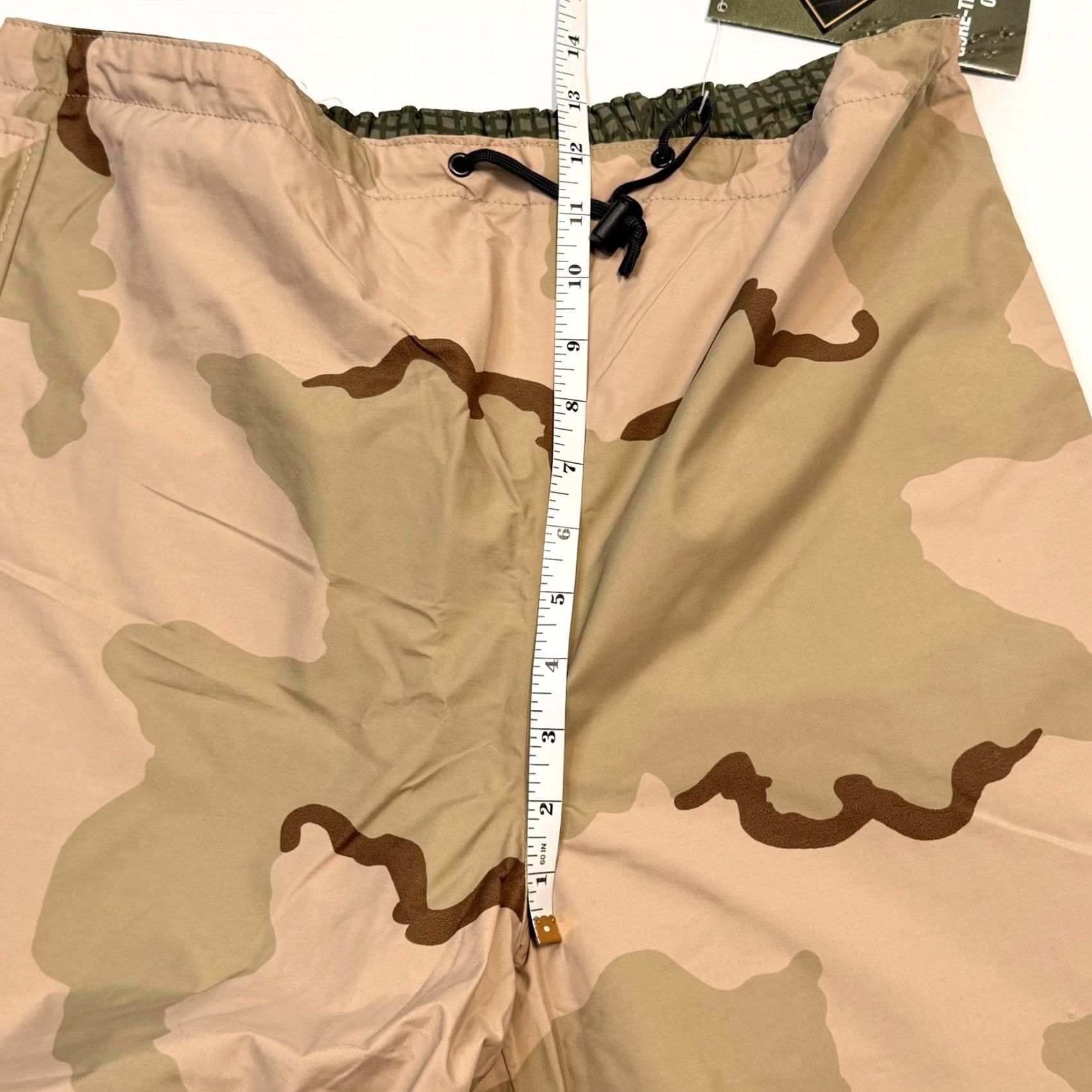 Rains Adventure Tech Pants Mens 34 Beige Camo Gore-Tex Waterproof Lined Ski Rain Shell Size US 34 / EU 50 - 6 Thumbnail