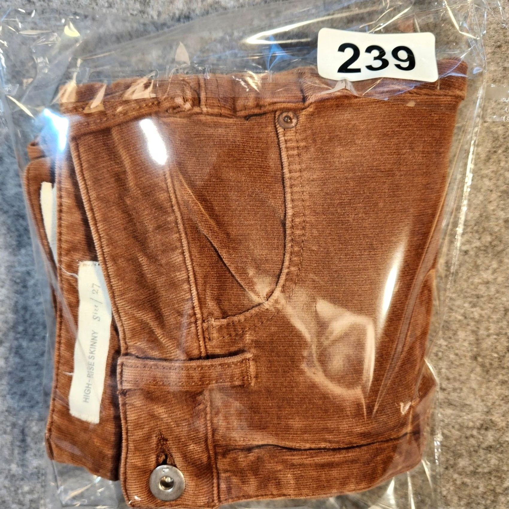 Vintage Pilcro Anthropologie Corduroy Pants Womens 27 Brown High Rise Skinny Stretch Pants Casual 90s? Size 27" / US 4 / IT 40 - 7 Thumbnail