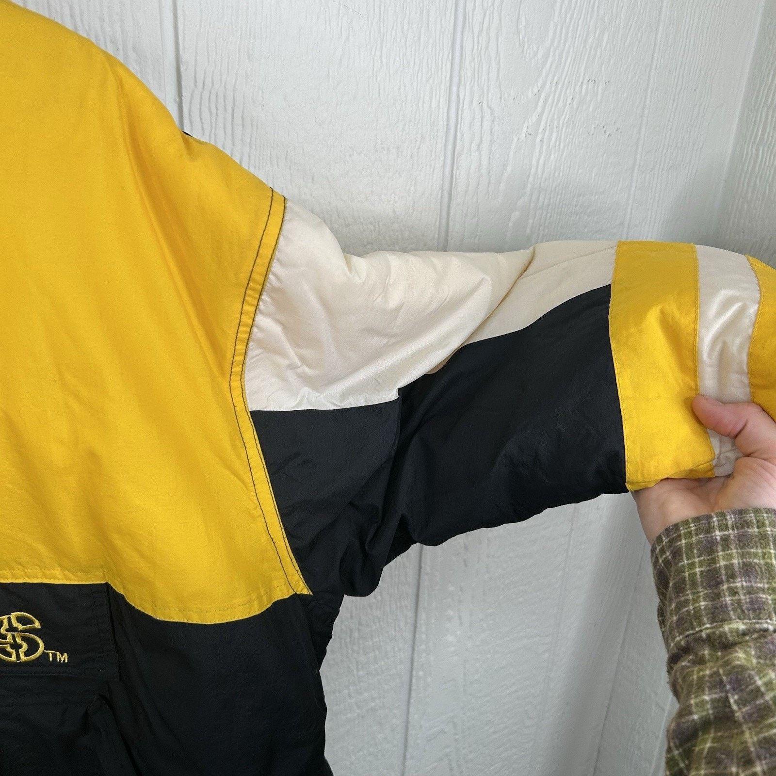 NFL 90's Pittsburgh Steelers NFL Quarter-Zip Puffer Jacket Large Size US L / EU 52-54 / 3 - 7 Thumbnail