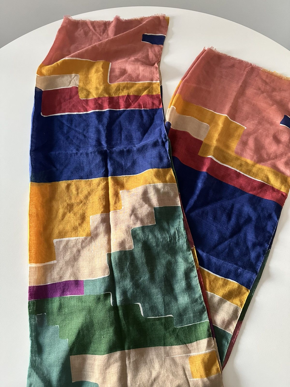 Aime Leon Dore × Drake's Aime Leon Dore X Drakes Multicoloured Silk Scarf Size ONE SIZE - 2 Thumbnail