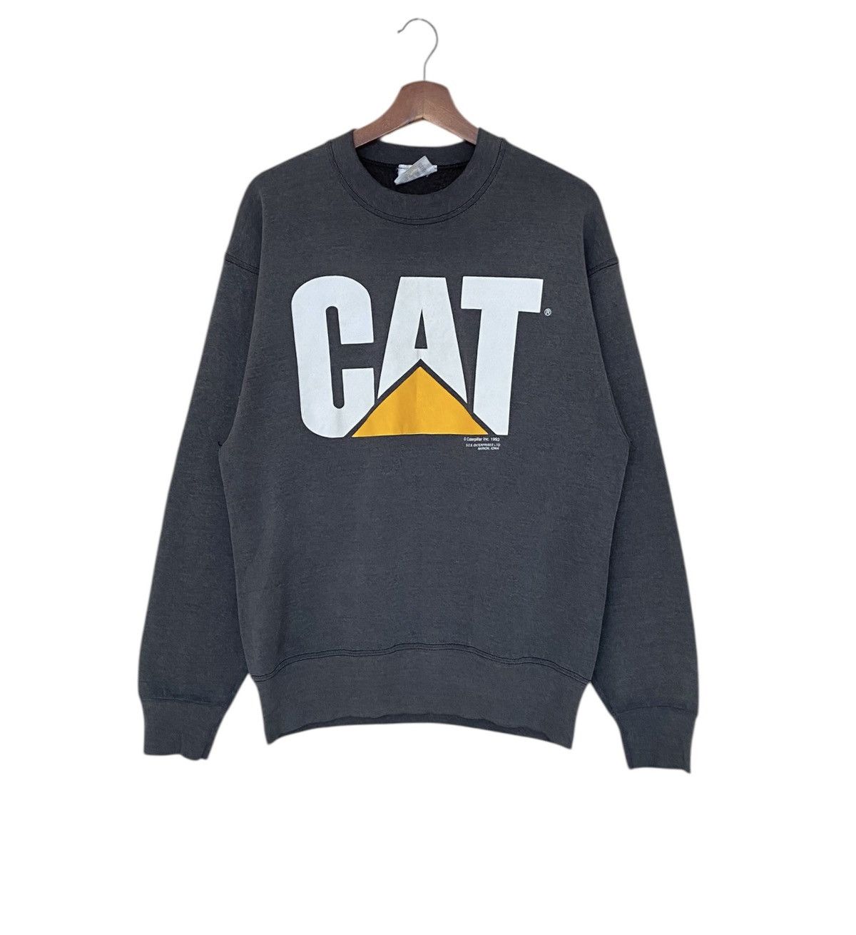 Vintage Vintage Brand Carterpillar Made In Usa Sweatshirt 1990s Size US M / EU 48-50 / 2 - 1 Thumbnail