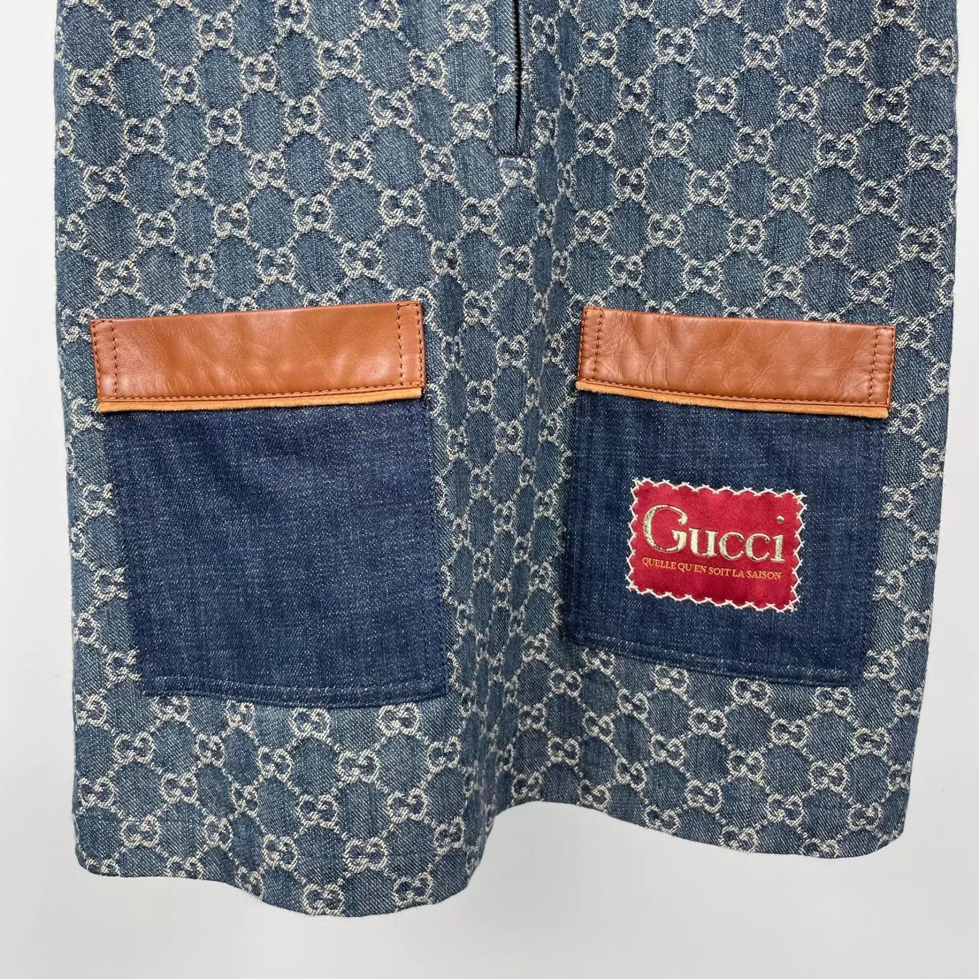 Gucci Gucci Denim Logo Print Blue Short Sleeve 36 Size XS / US 0-2 / IT 36-38 - 3 Thumbnail