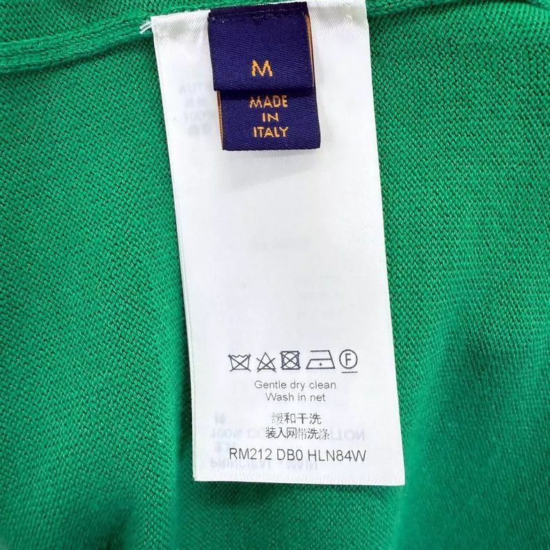 Louis Vuitton Louis Vuitton Green knit logo short sleeves Size US M / EU 48-50 / 2 - 4 Thumbnail
