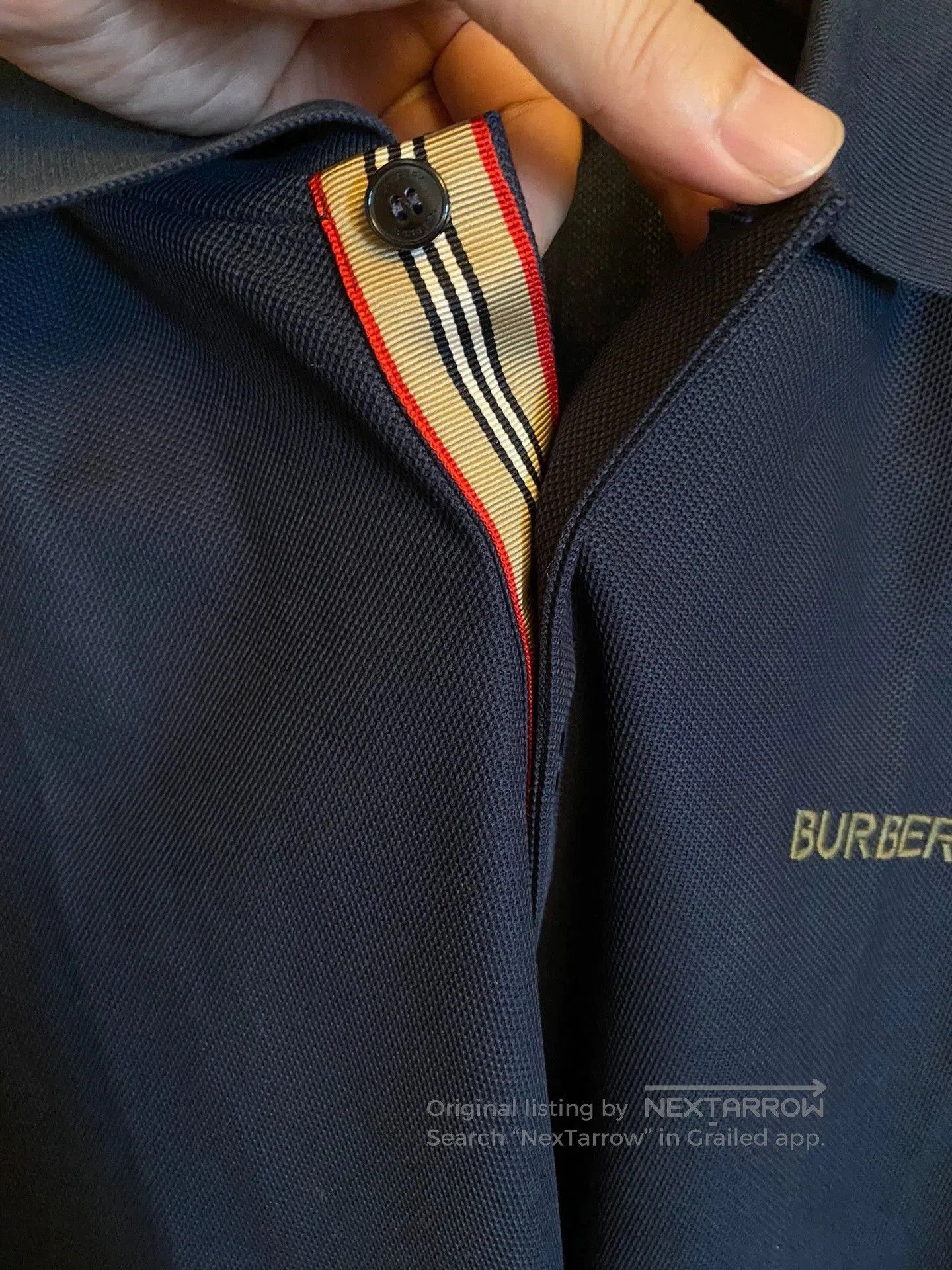 Burberry Blue Short Sleeve Polo Shirt . Size US L / EU 52-54 / 3 - 2 Thumbnail