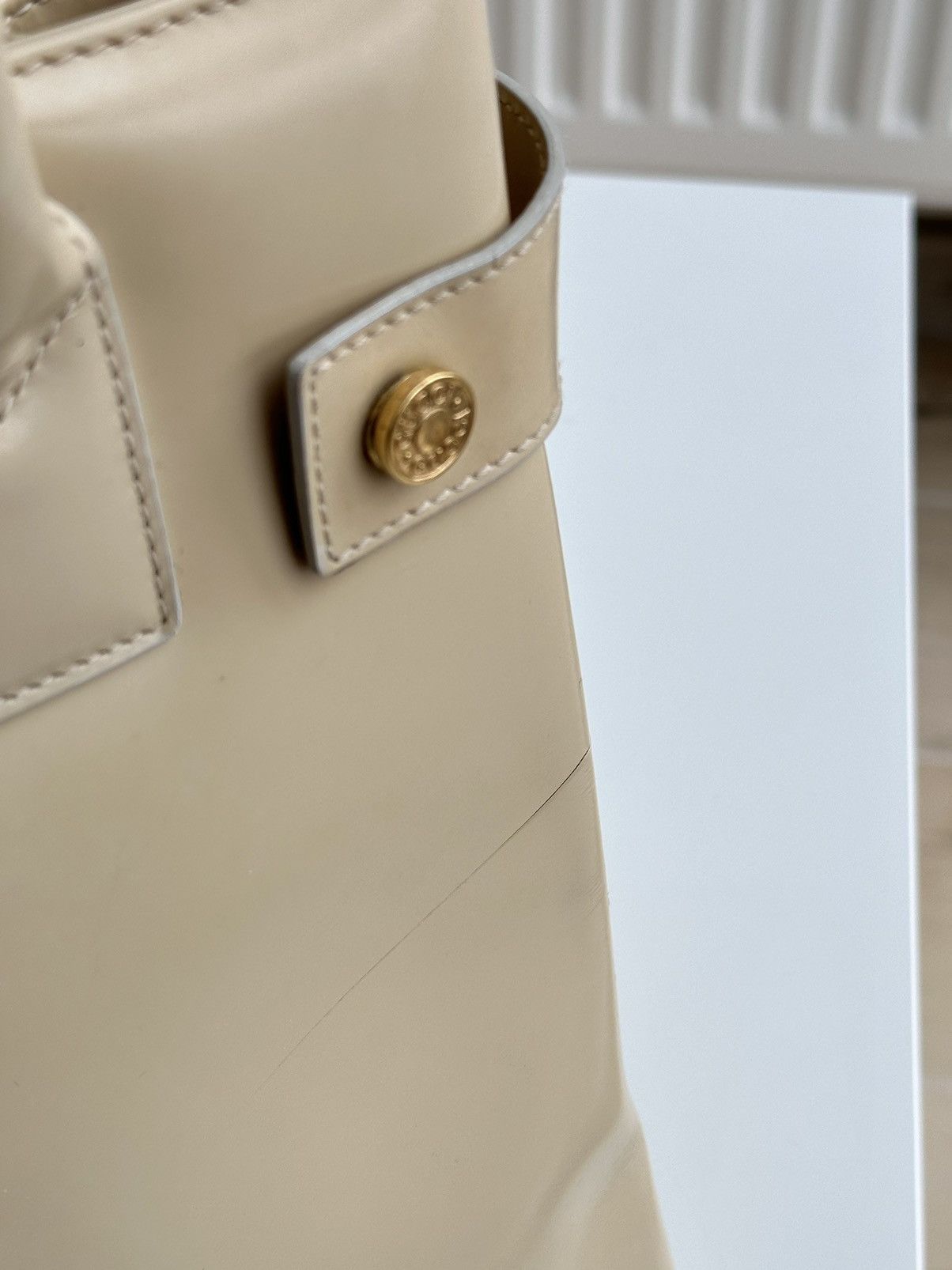 Gucci Vintage Gucci Leather Beige Shoulder Hand bag 000 2404 0503 Size ONE SIZE - 7 Thumbnail