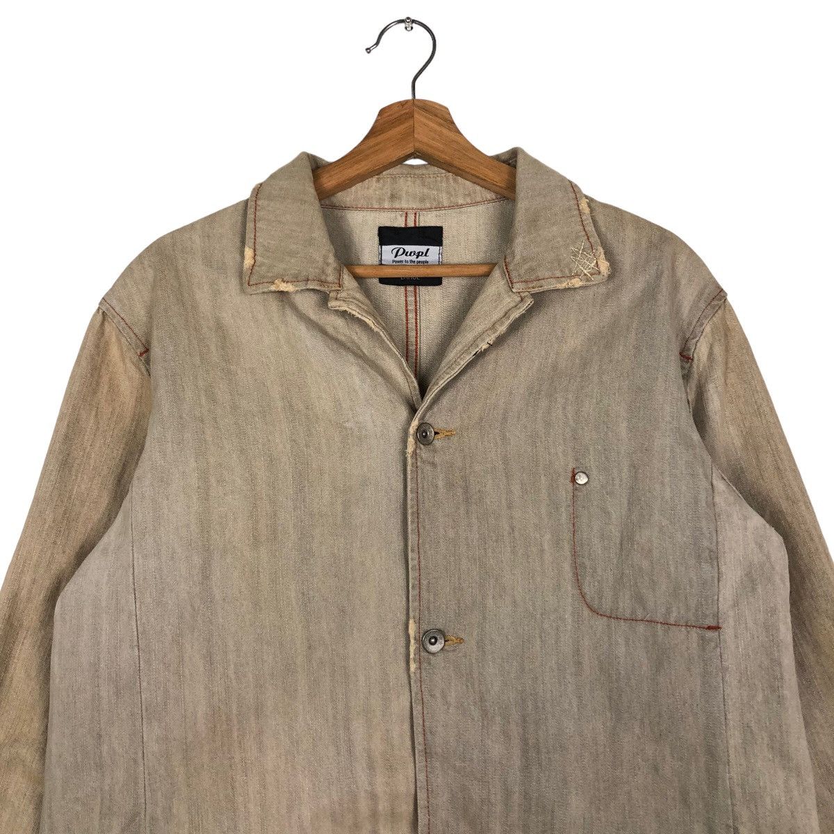 Issey Miyake 🔥Vintage Chore Work Jacket Union Pwpl Issey Miyake Japan Size US L / EU 52-54 / 3 - 3 Thumbnail