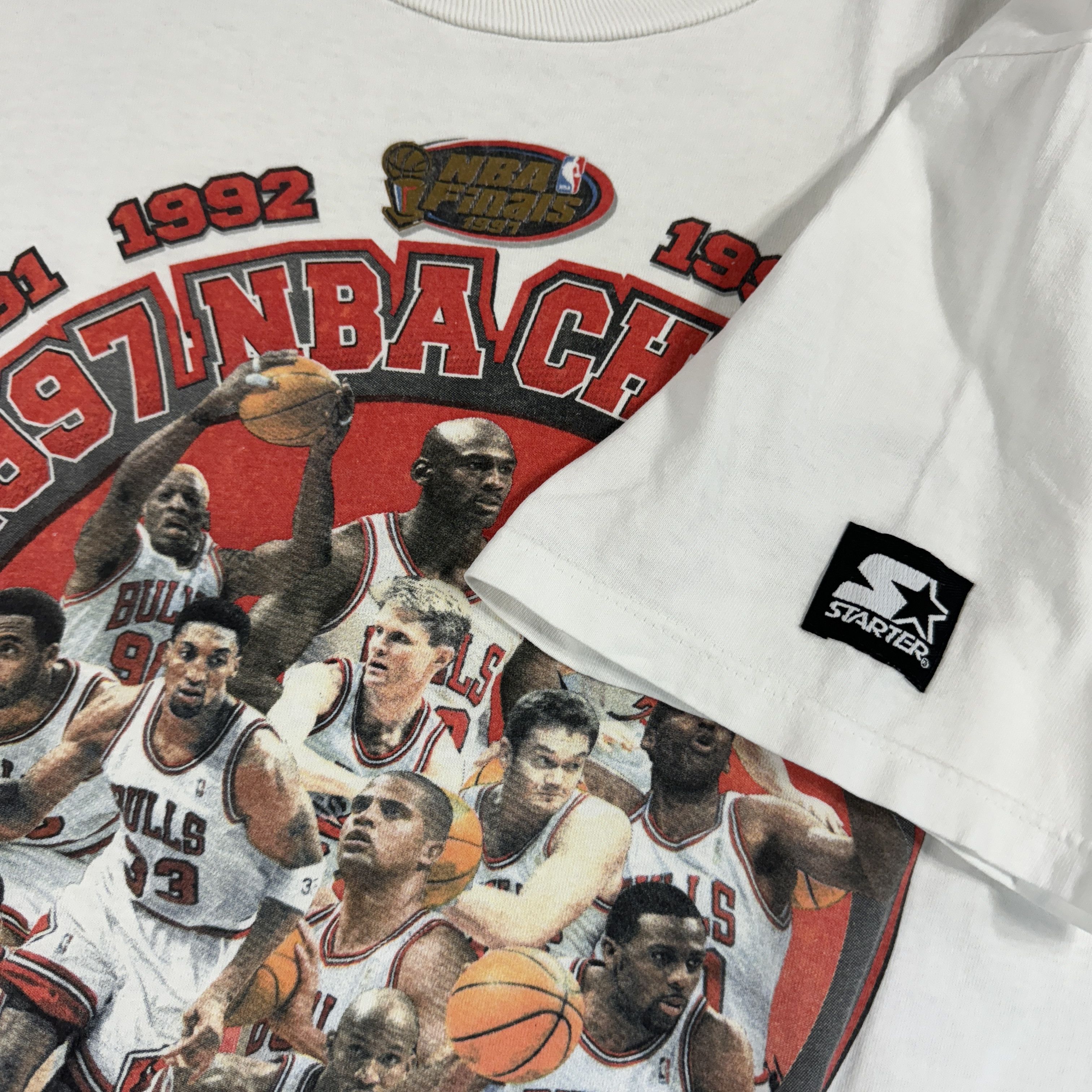 NBA × Vintage Vintage 1997 NBA Final Chicago Bulls T-shirt Size US L / EU 52-54 / 3 - 5 Thumbnail