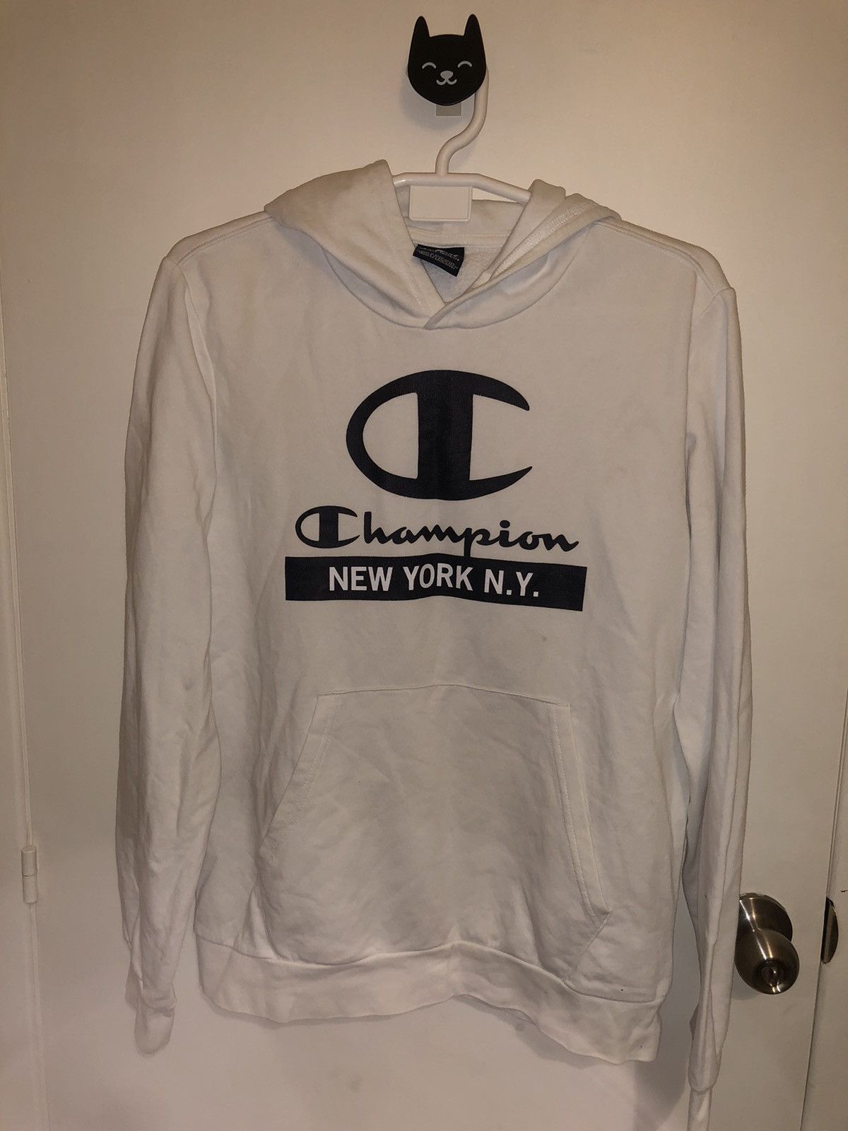 Champion × Vintage White Champion Hoodie Size US S / EU 44-46 / 1 - 1 Thumbnail