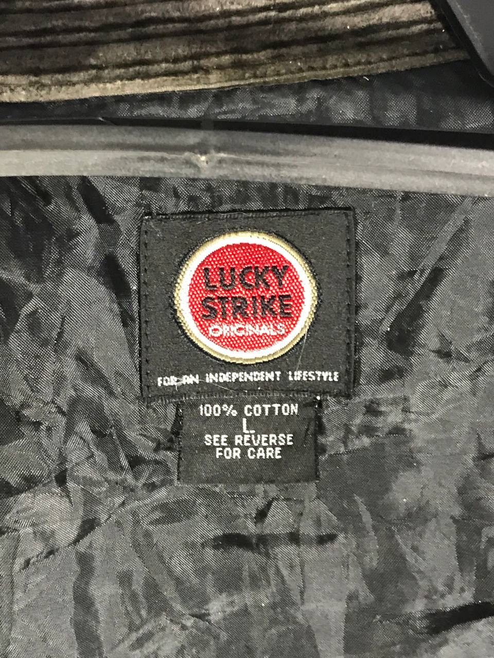 Vintage Vintage lucky strike corduroy zipper jacket Size US L / EU 52-54 / 3 - 7 Thumbnail