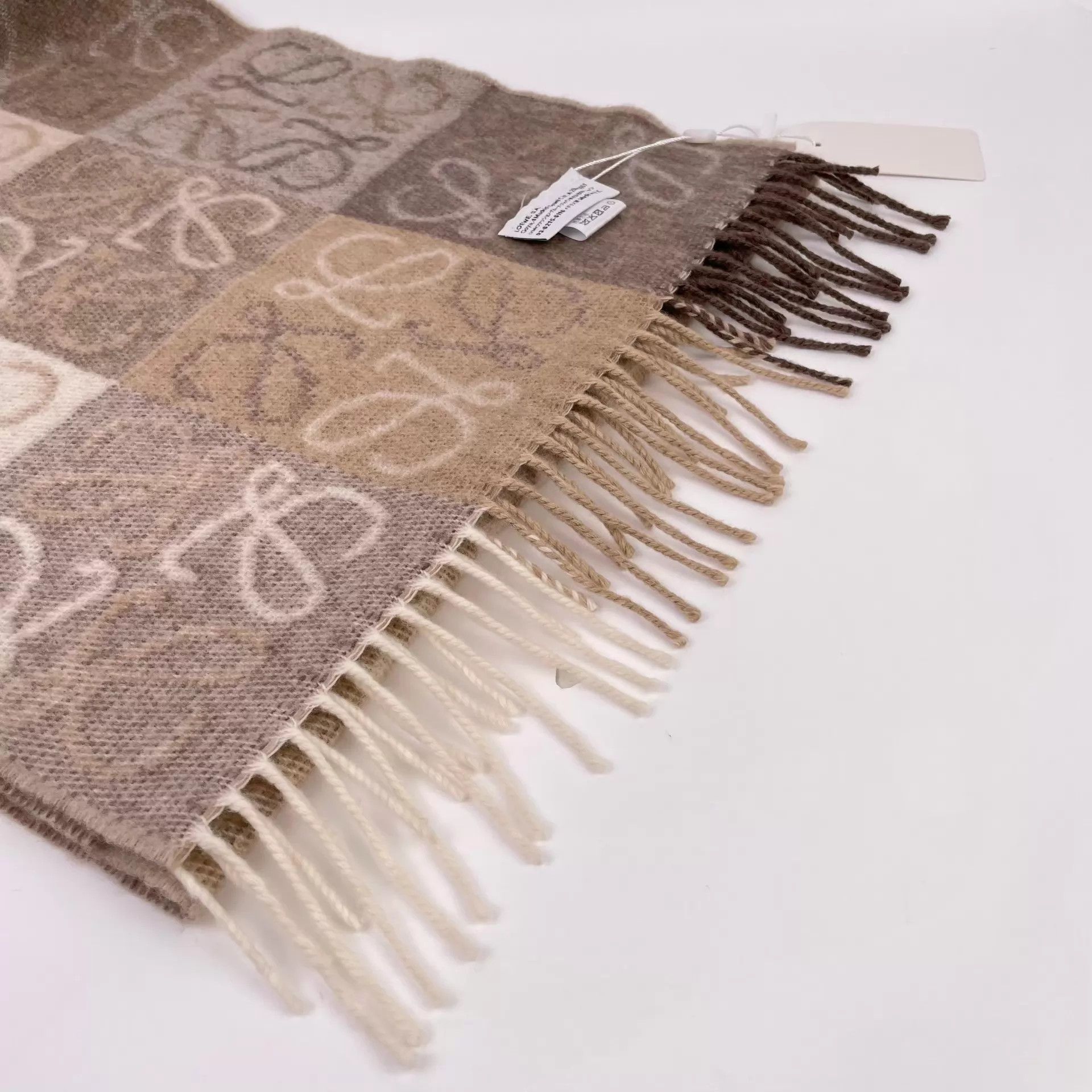 Loewe LOEWE cashmere scarf color blocked 180x40 Size ONE SIZE - 9 Thumbnail