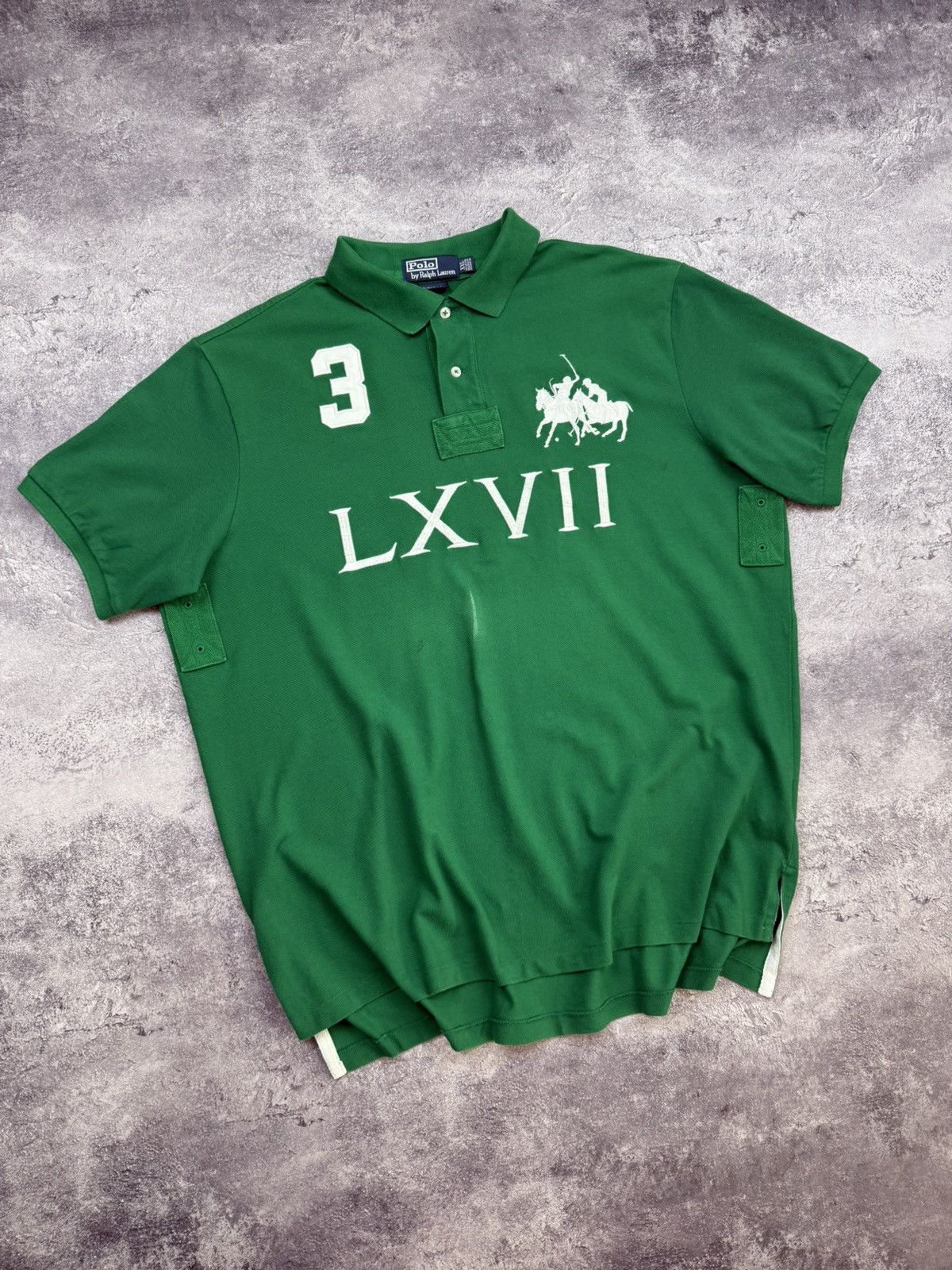 Polo Ralph Lauren Vintage Polo Ralph Lauren LXVII #3 Big Logo Y2K Polo T-Shirt Size US XXL / EU 58 / 5 - 3 Thumbnail