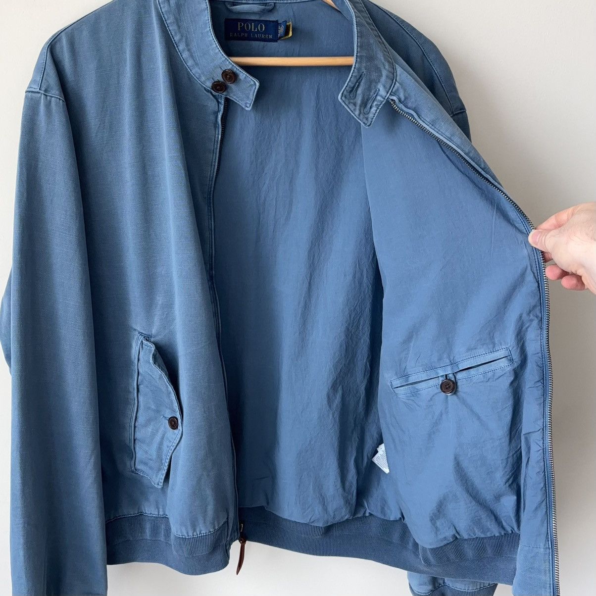 Polo Ralph Lauren Montauk Chino Jacket Garment Dyed Bomber Windbreaker Size US XL / EU 56 / 4 - 9 Thumbnail