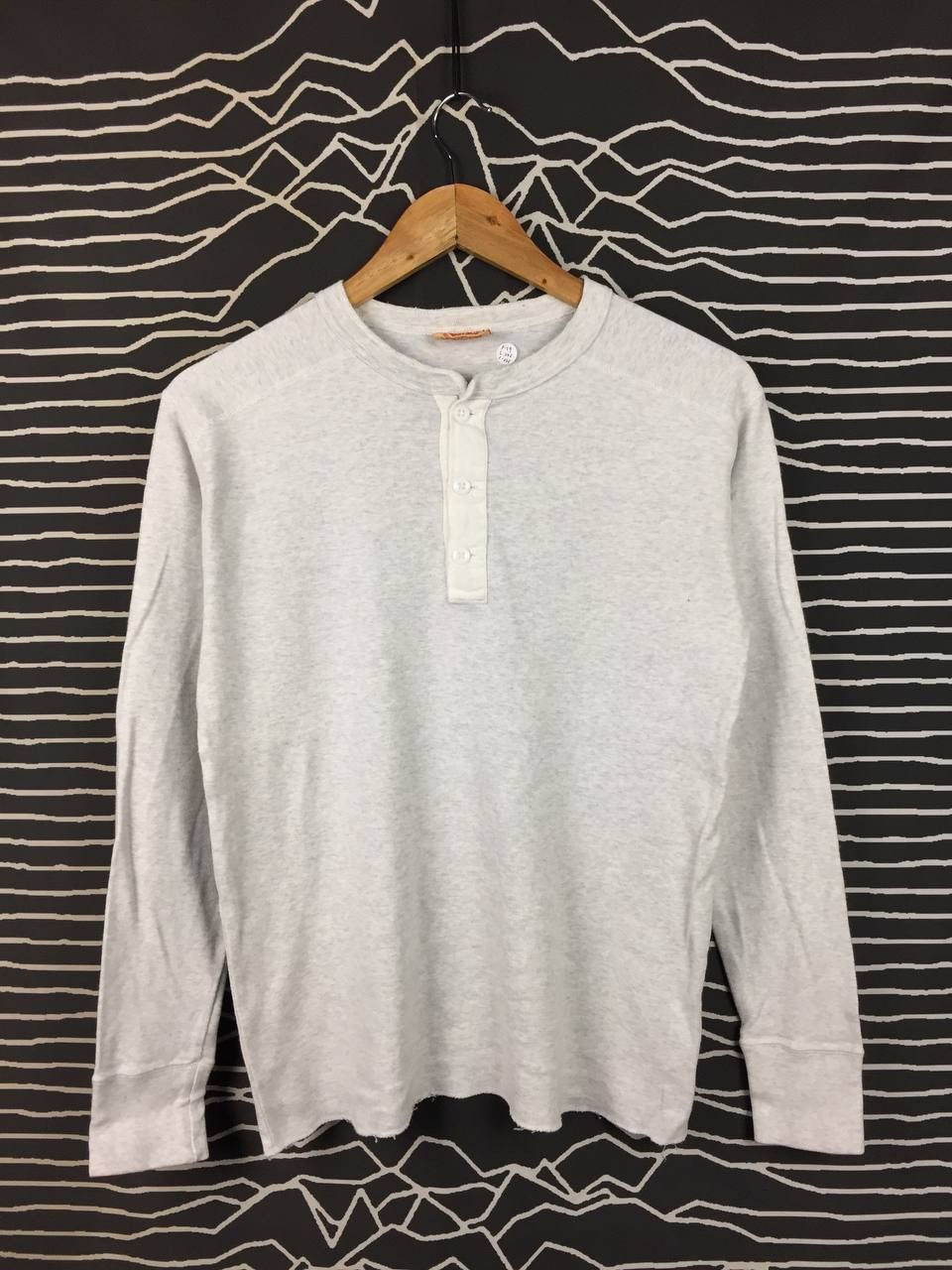 Pherrow's Pherrow's Sportswear Japanese Brand Henley Long Sleeve Tee Size US M / EU 48-50 / 2 - 1 Thumbnail