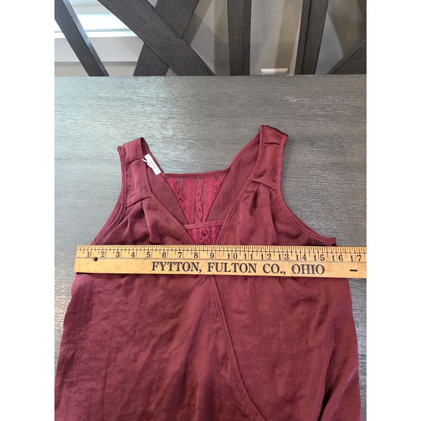 Vintage Maurices Tanktop Womens Burgundy Small Wrap-style Front Modesty Panel Camisole S Women Red Size S / US 4 / IT 40 - 6 Thumbnail