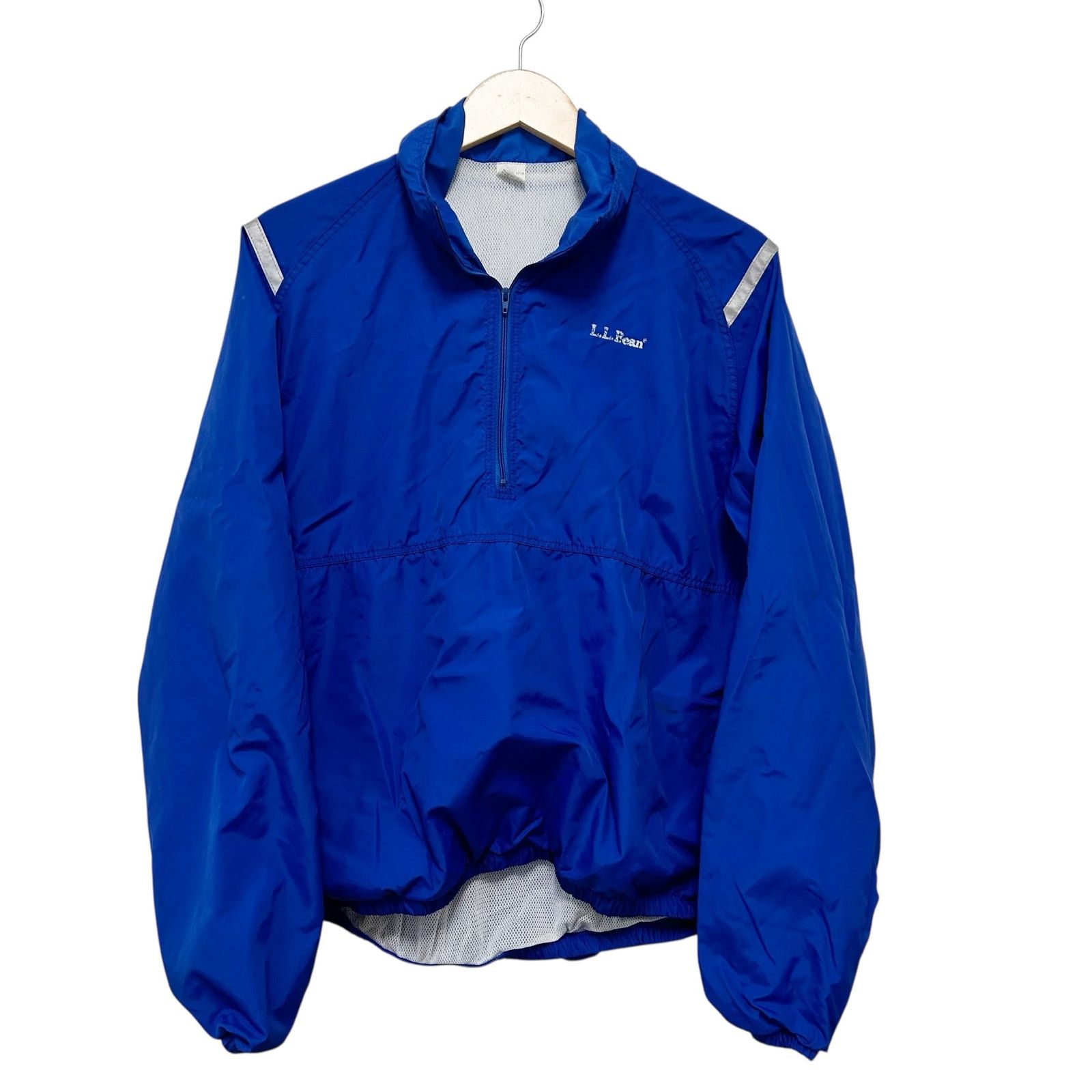 L.L. Bean Vintage LL Bean Blue Quarter Zip Windbreaker Sz M Size US M / EU 48-50 / 2 - 2 Thumbnail