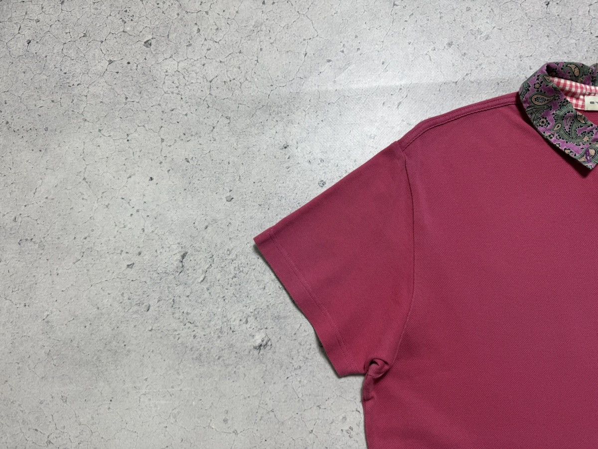 Etro Etro Luxury Polo Shirt Pink Size L Size US L / EU 52-54 / 3 - 3 Thumbnail