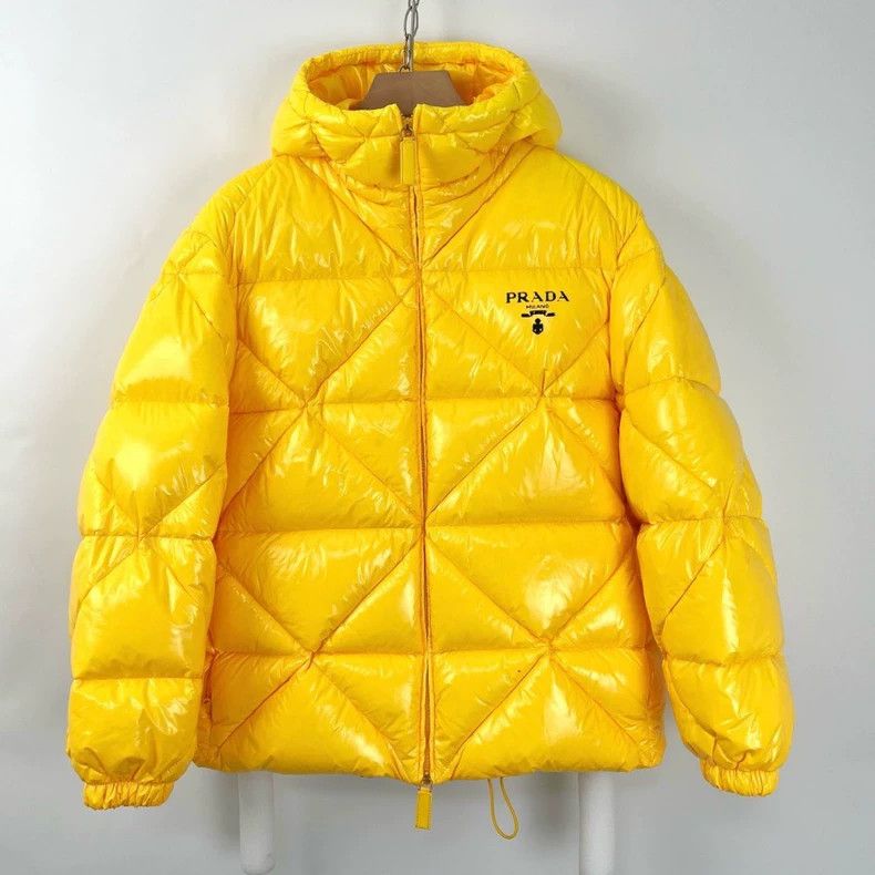 Prada Prada Size 36 Shiny yellow down jacket 2501-Nextarrow Size US XXS / EU 40 - 1 Thumbnail