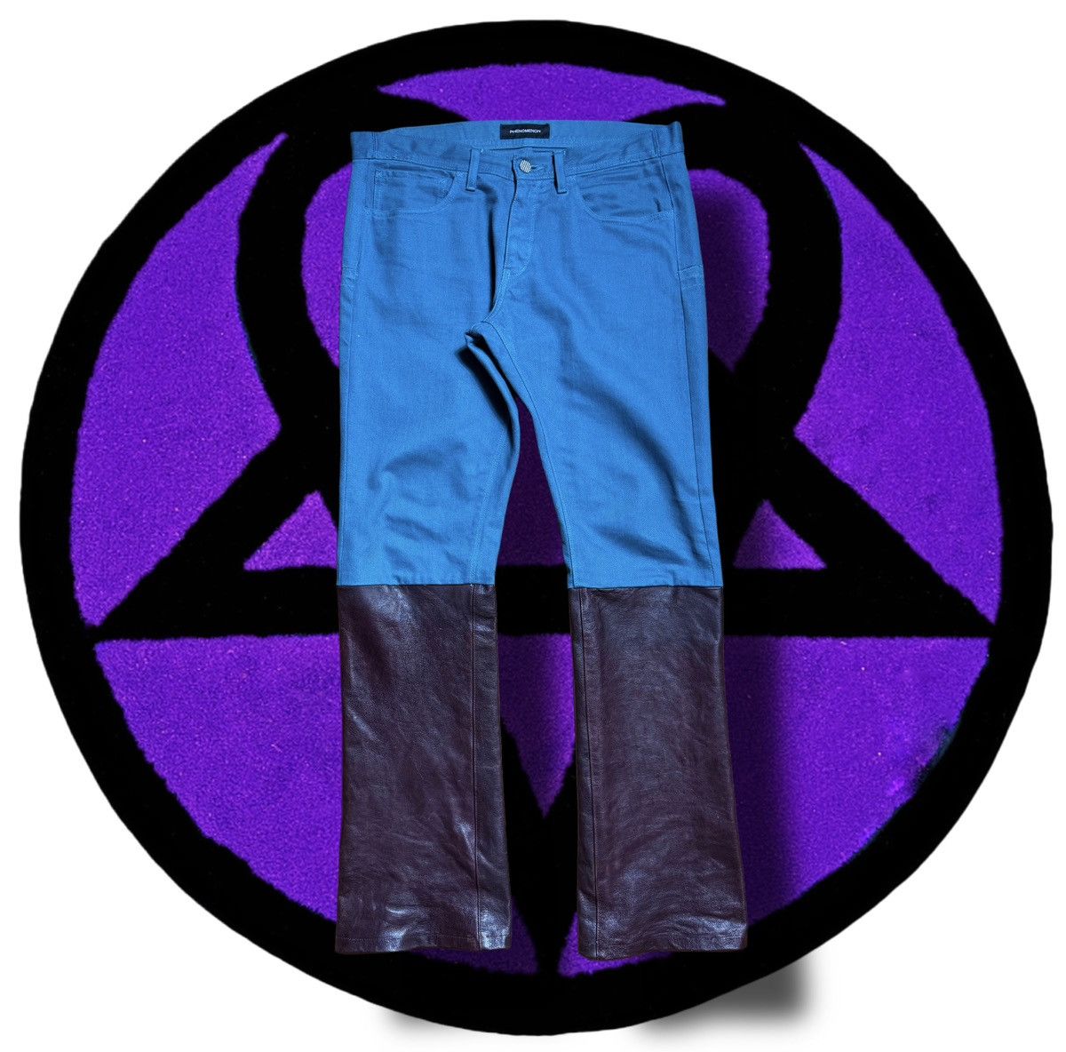 PHENOMENON PHENOMENON Leather Hybrid Pants Size US 32 / EU 48 - 1 Thumbnail