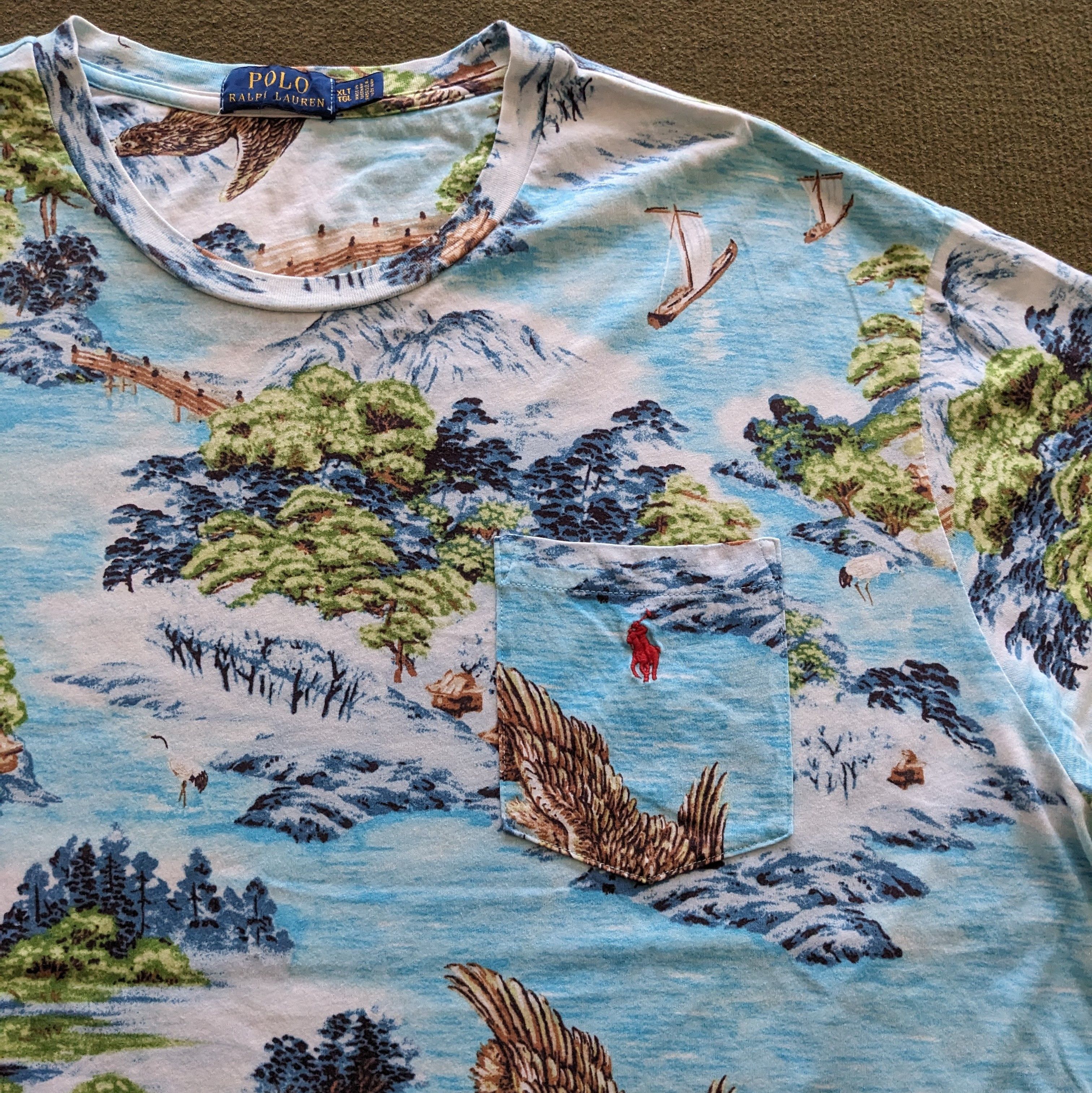 Polo Ralph Lauren Vintage POLO by Ralph Lauren Luxury Brand T-shirt Size US XXL / EU 58 / 5 - 2 Thumbnail