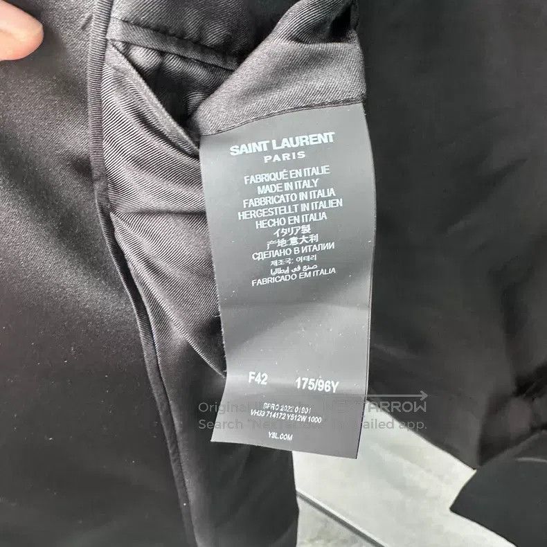 Saint Laurent Paris Saint Laurent Paris Gun Collar Smoking Suit i Size M / US 6-8 / IT 42-44 - 2 Thumbnail