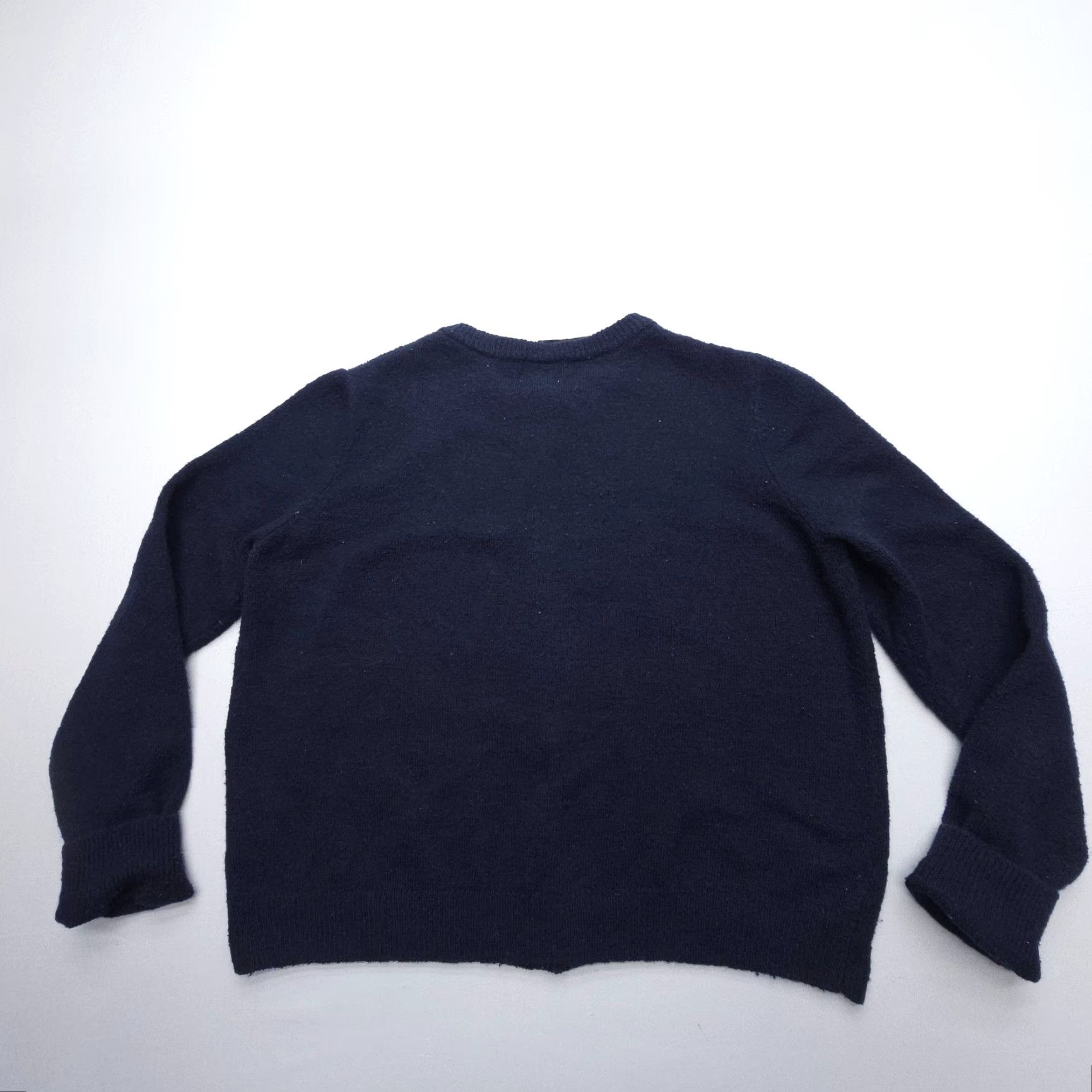 H&M H&M Cardigan Womens Large Blue Wool Blend Long Sleeve Button Up Classic Knit Shirt? Size L / US 10 / IT 46 - 2 Thumbnail