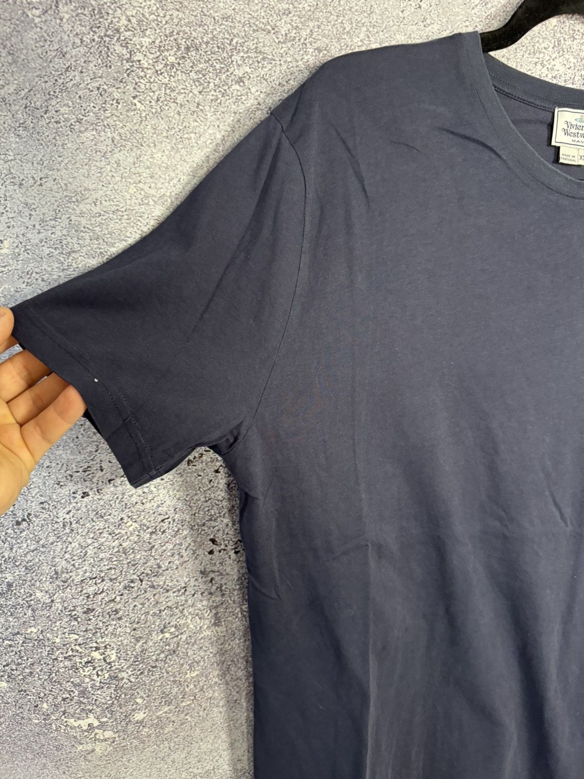Vintage × Vivienne Westwood Vintage Vivienne Westwood Basic Logo Blue Tee Oldmoney Size US XXL / EU 58 / 5 - 6 Thumbnail