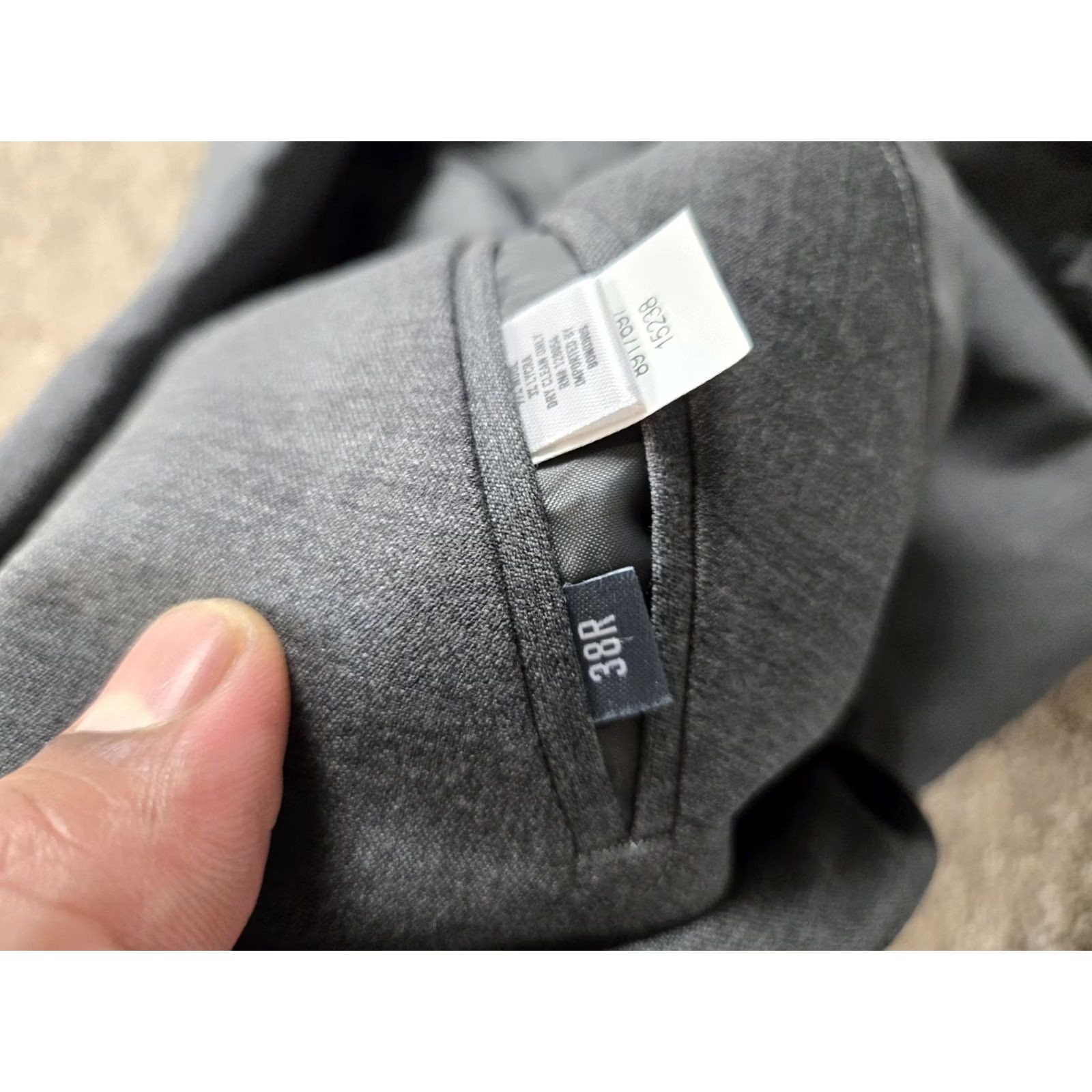 Bonobos Bonobos Suit Jacket 38 R Mens Gray Slim Fit Wool Blend 2 Button Pockets Stretch Size 38R - 6 Thumbnail