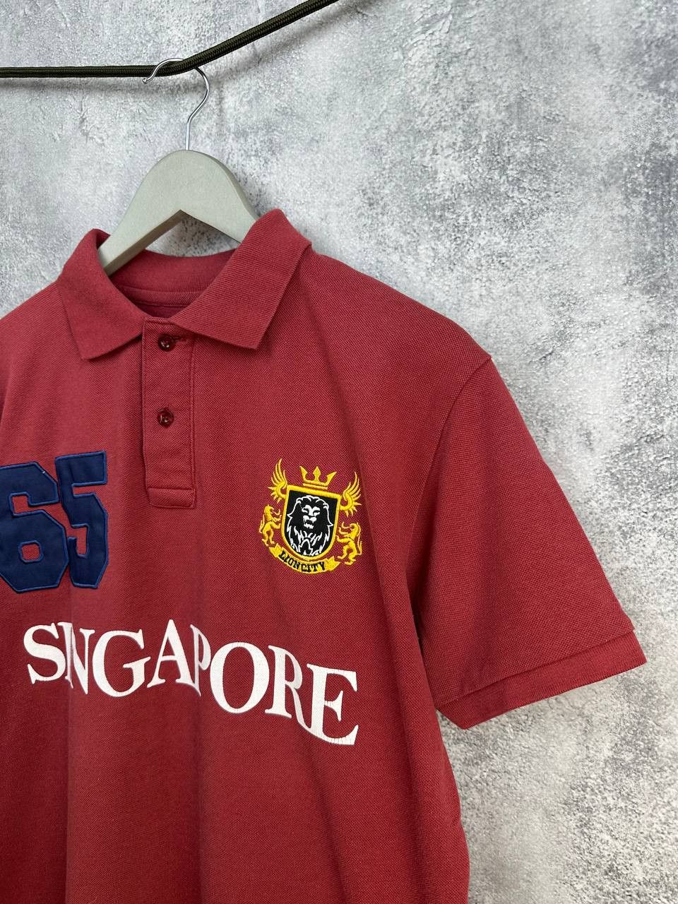Other Guardian Angel "Singapore" #65 Polo Shirt Lion City Chief Size US L / EU 52-54 / 3 - 6 Thumbnail