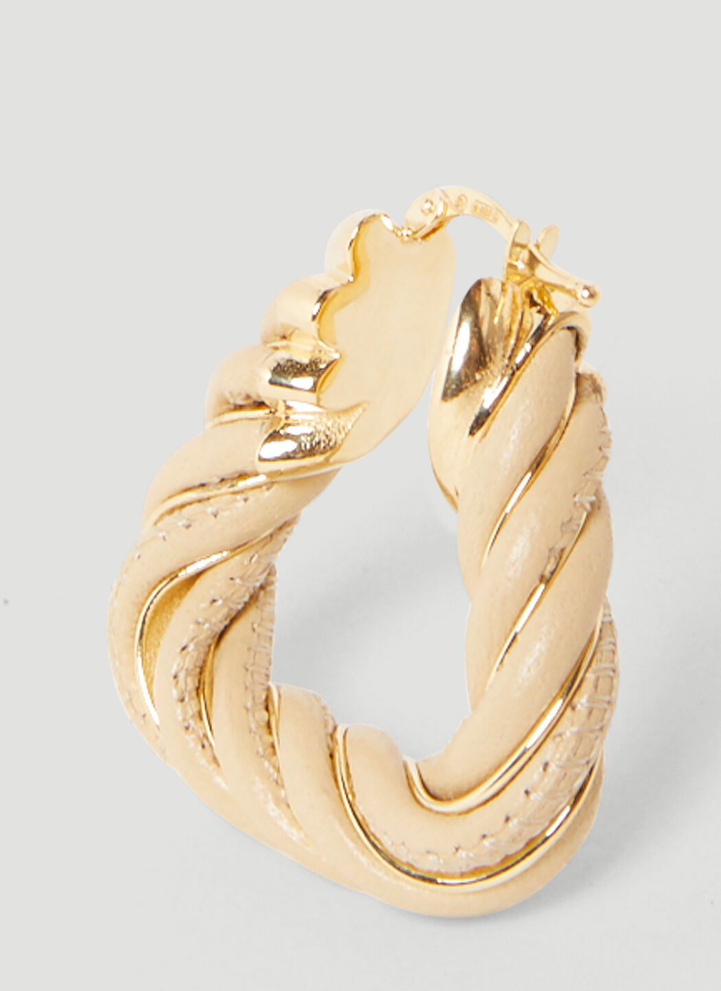 Bottega Veneta o1n1vont1124 Size: OS / Twist Triangle Hoop Earrings Beige Size ONE SIZE - 5 Thumbnail