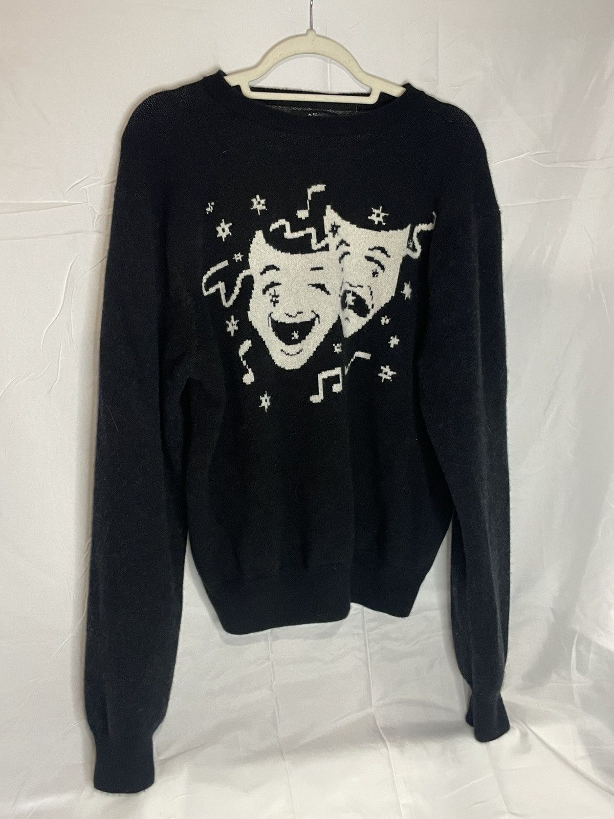 Amiri AMIRI Theatre Masks Intarsia Knit Crewneck — Brand New Size US S / EU 44-46 / 1 - 1 Thumbnail