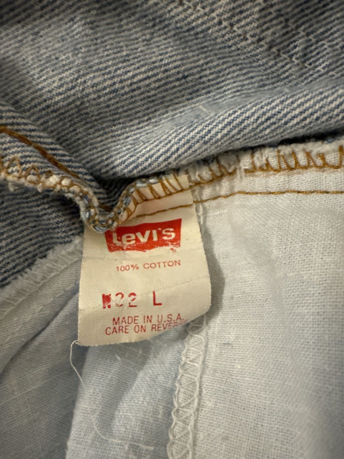 Levi's × Vintage Orange Tab Levi’s Denim Shorts Size US 30 / EU 46 - 6 Thumbnail