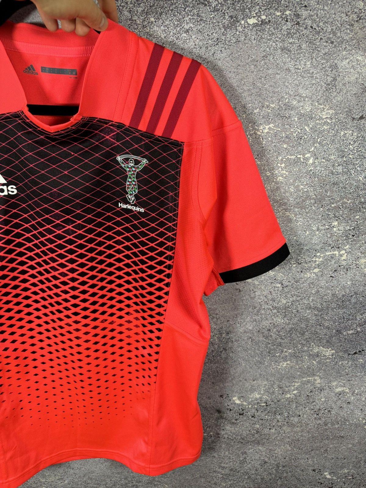 Adidas × Vintage 2017/18 Maillot Adidas Harlequins Rugby Taille Jersey Large Size US L / EU 52-54 / 3 - 8 Thumbnail
