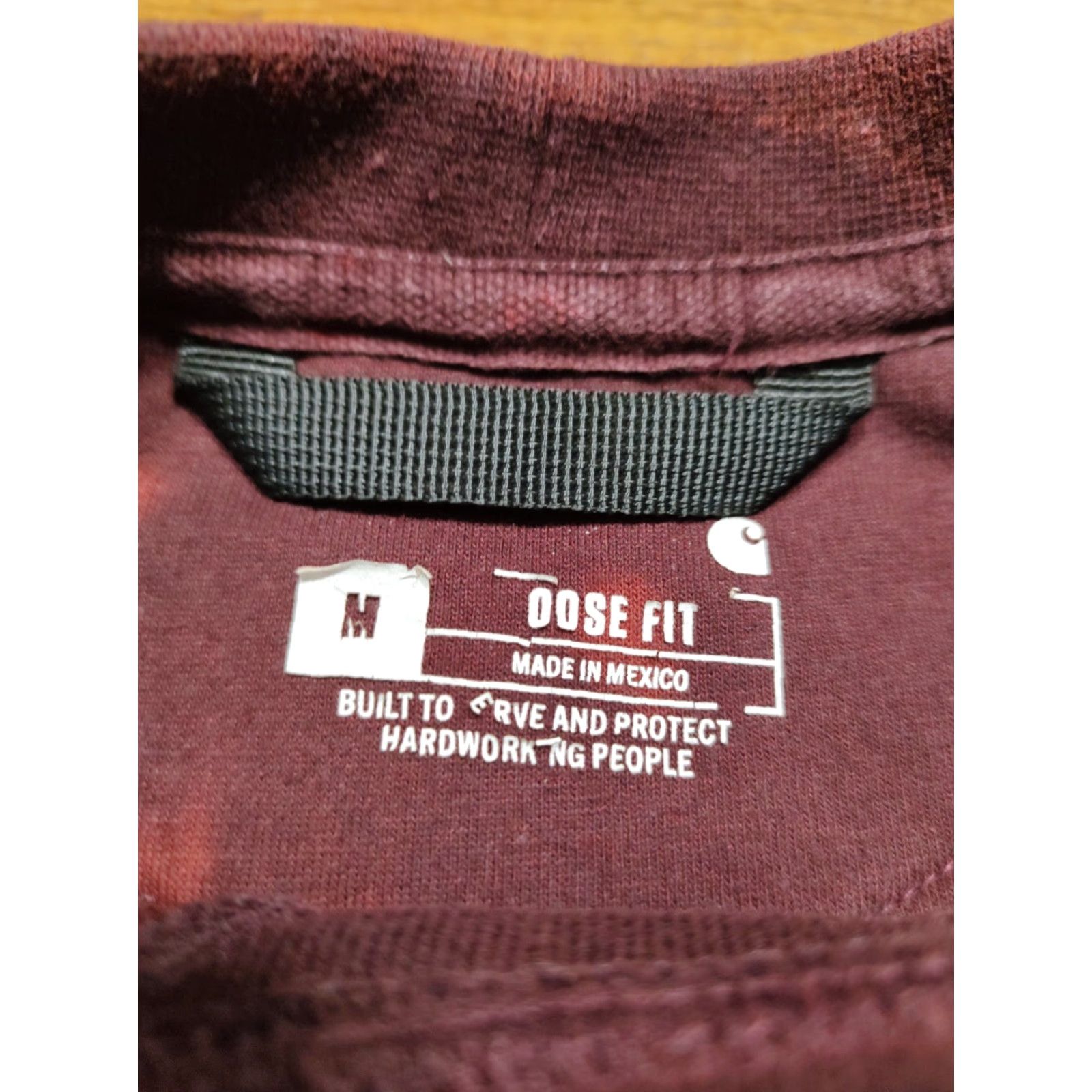 Carhartt Carhartt Sweatshirt Crewneck M Long Sleeve Tie Dye Navy Blue Red Logo 90s Mens Regular Pullover Cotton Blend Comfort Relaxed Fit Size US M / EU 48-50 / 2 - 4 Thumbnail