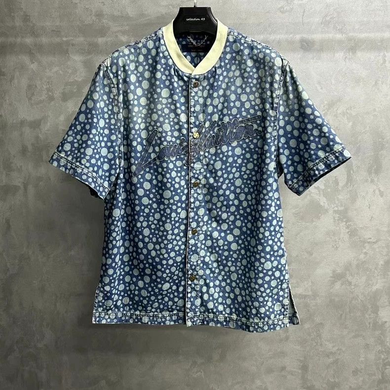 Louis Vuitton Louis Vuitton Yayoi Kusama blue polka-dot embroidered logo Size US M / EU 48-50 / 2 - 1 Thumbnail