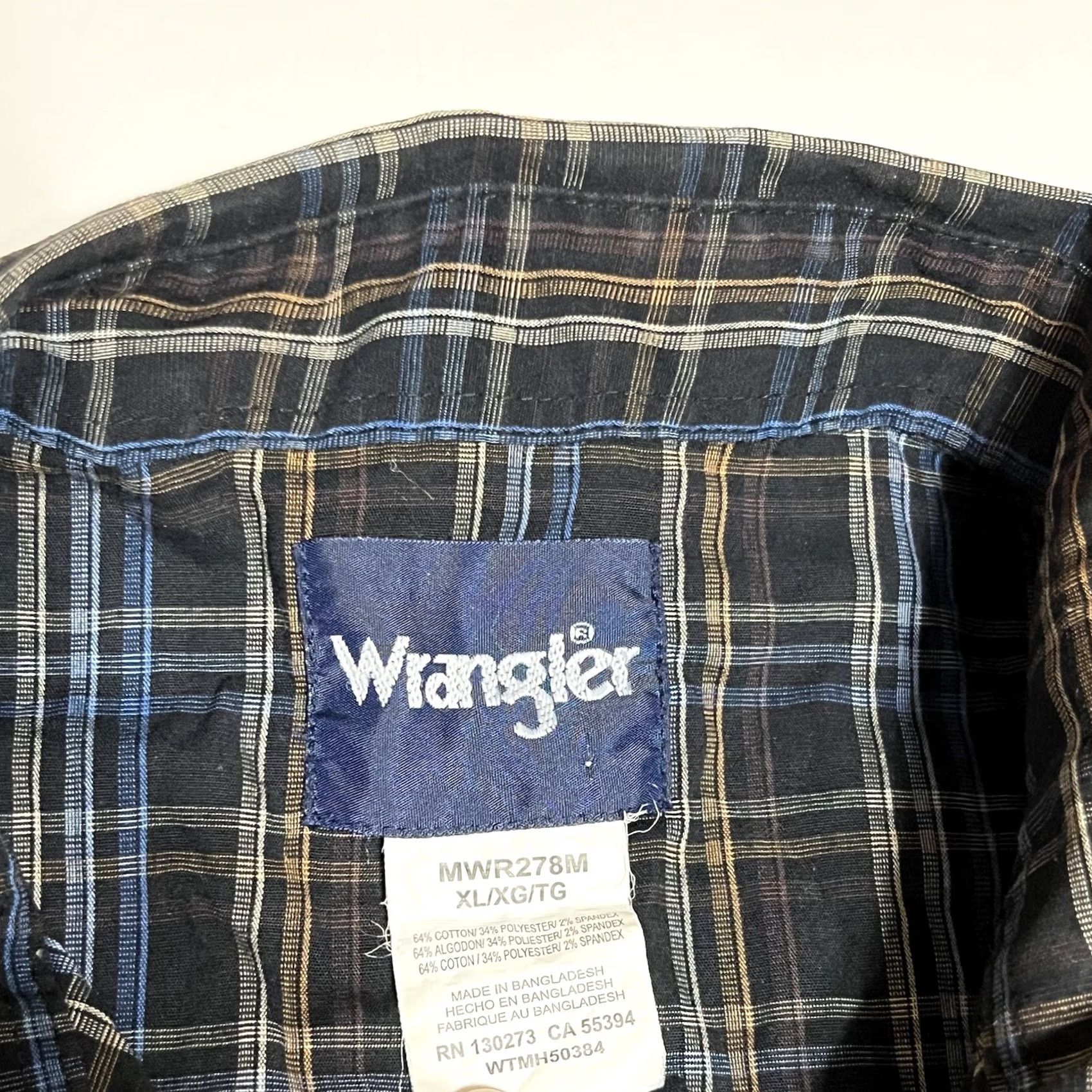 Wrangler Wrangler Western Long Sleeve Pearl Snap Multicolor Plaid Men's XL Size Shirt Size US XL / EU 56 / 4 - 7 Thumbnail