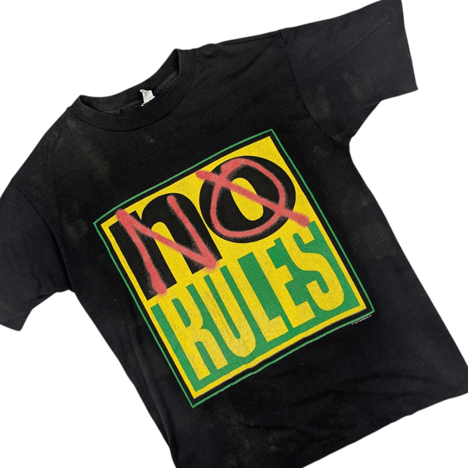Vintage Vintage 80's SUN SPORTSWEAR No Rules Graphic T Shirt Size US L / EU 52-54 / 3 - 3 Thumbnail