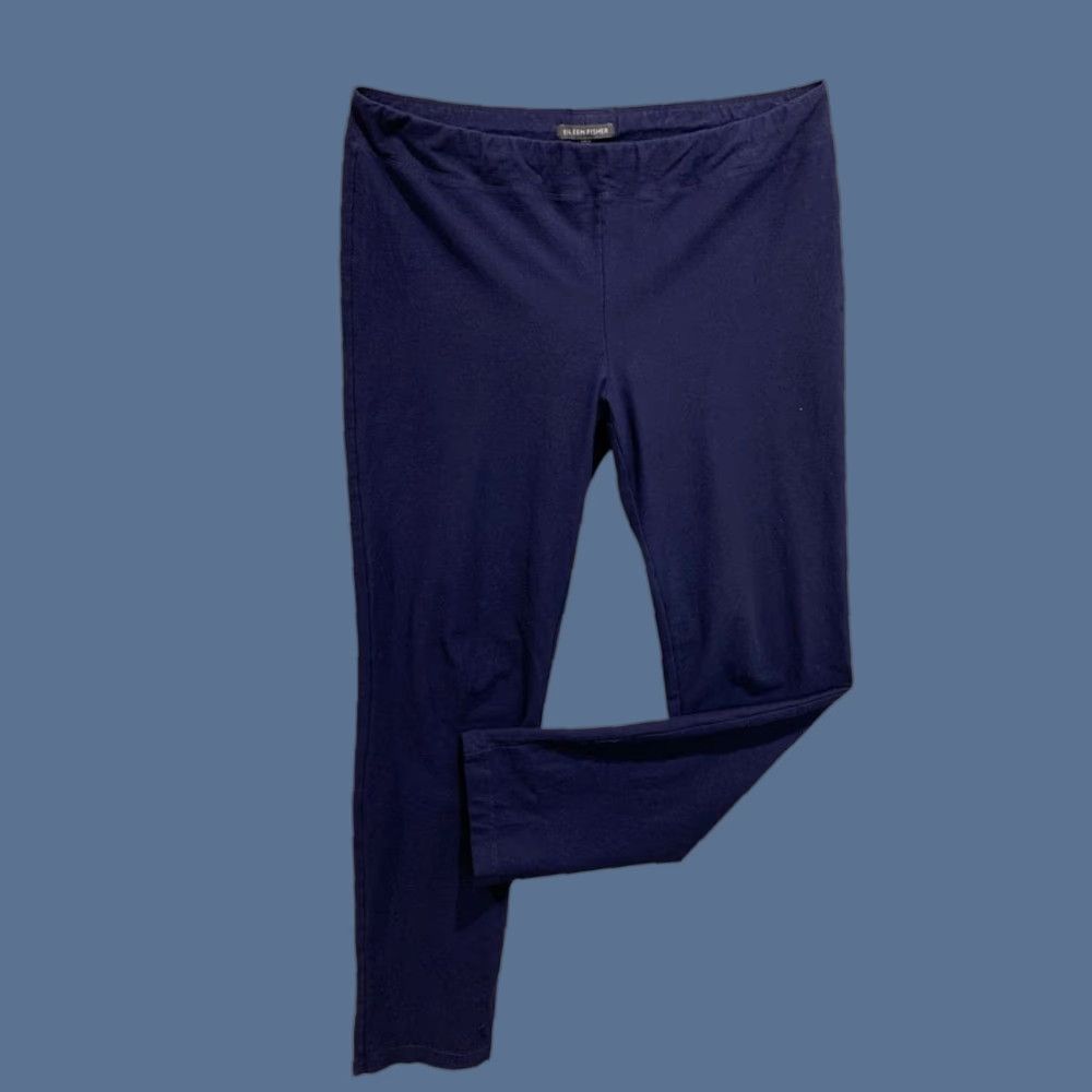 Eileen Fisher Eileen Fisher Legging Size Small Womens Navy Blue Stretch Pants Size 28" / US 6 / IT 42 - 1 Thumbnail